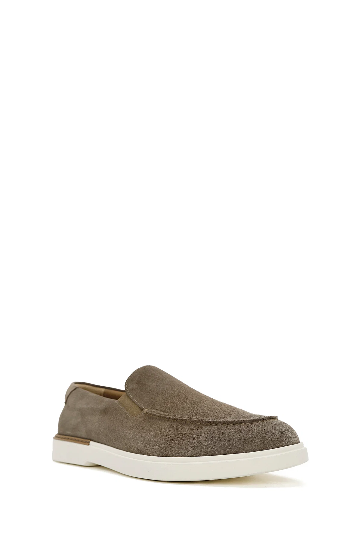 Erkek Bej Süet Deri Casual Loafer - Image 7