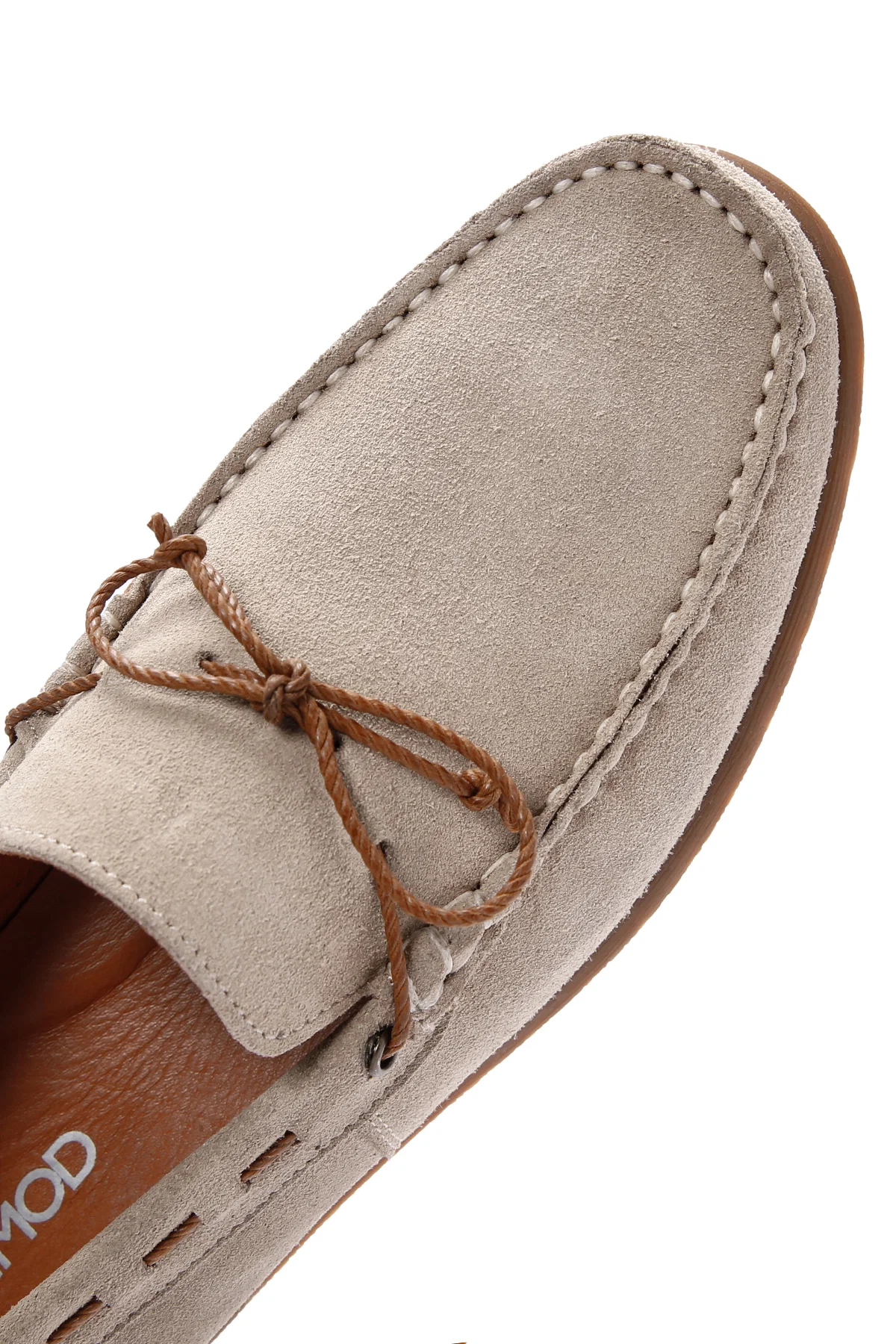 Erkek Bej Süet Deri Casual Loafer - Image 10