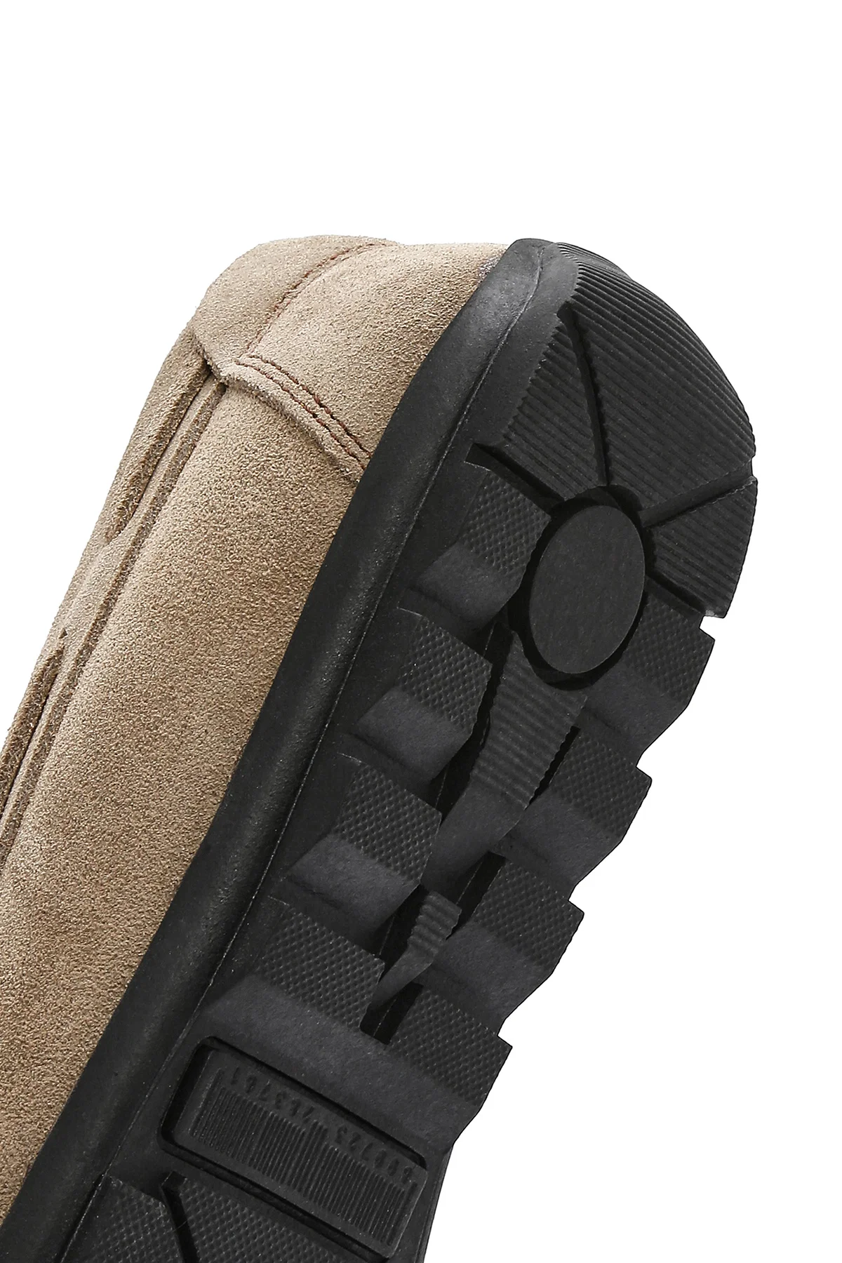Erkek Bej Süet Deri Casual Loafer - Image 9