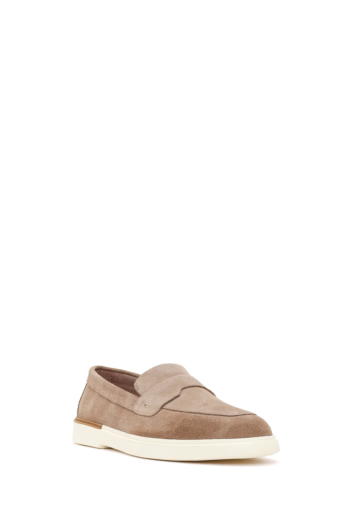 Erkek Bej Süet Deri Casual Loafer - Image 7
