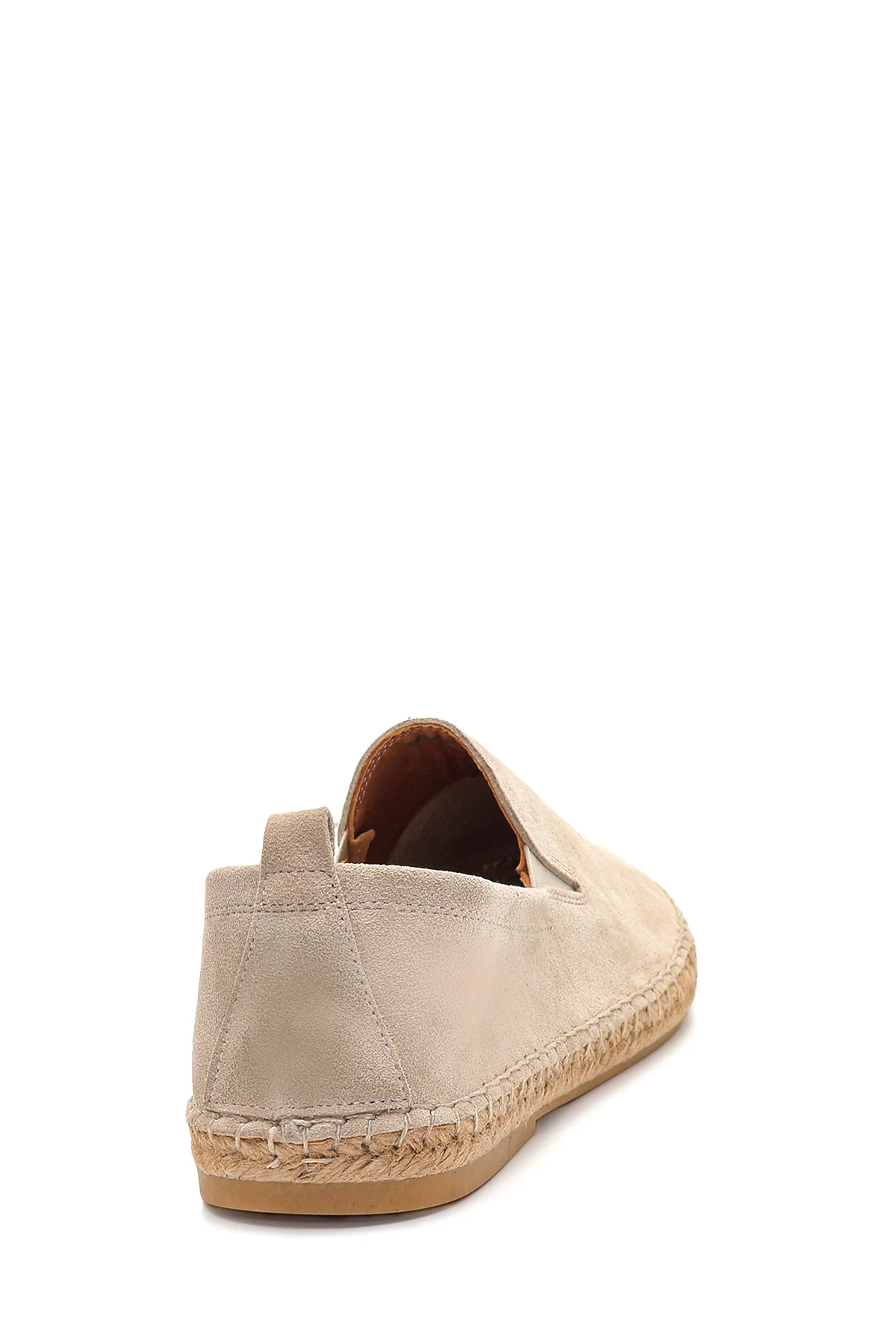 Erkek Bej Süet Deri Espadril - Image 5