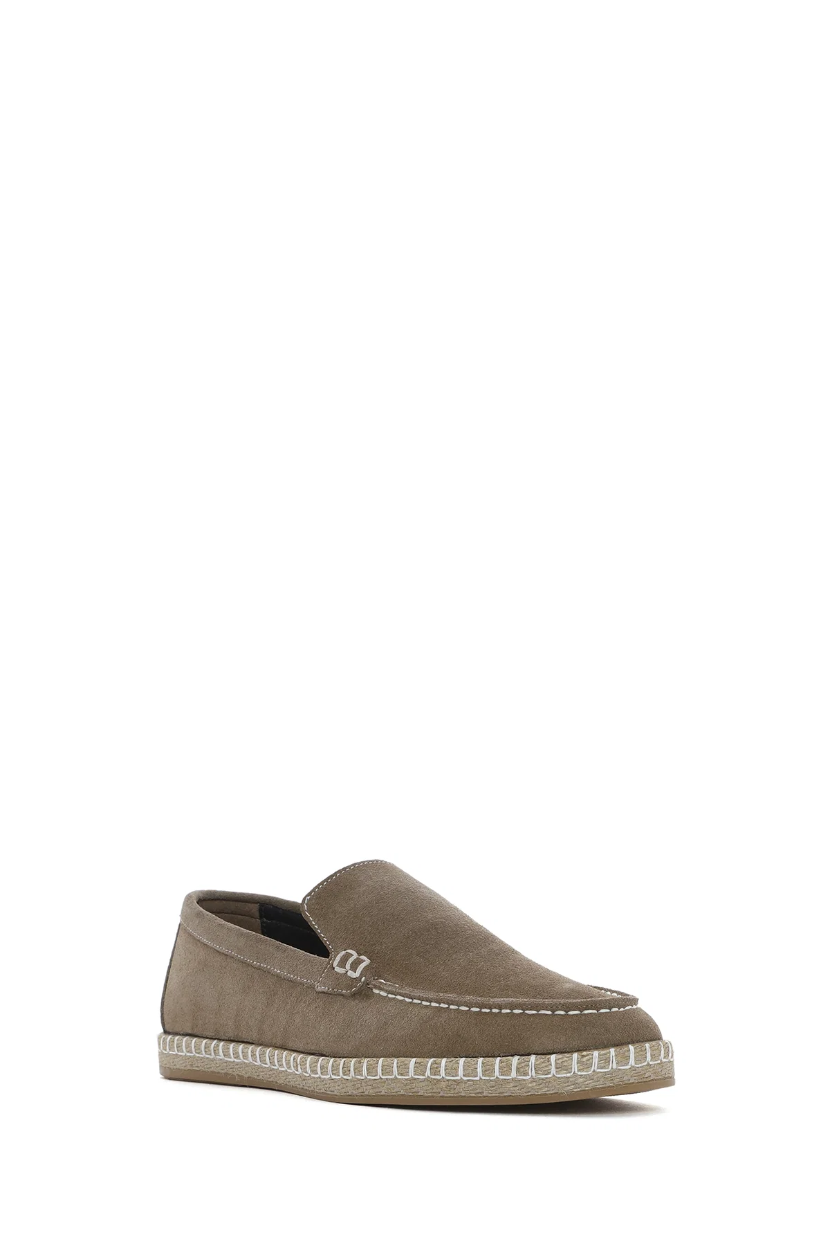 Erkek Bej Süet Deri Espadril - Image 6