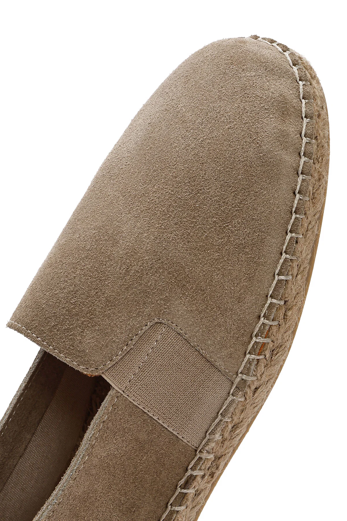 Erkek Bej Süet Deri Espadril - Image 8