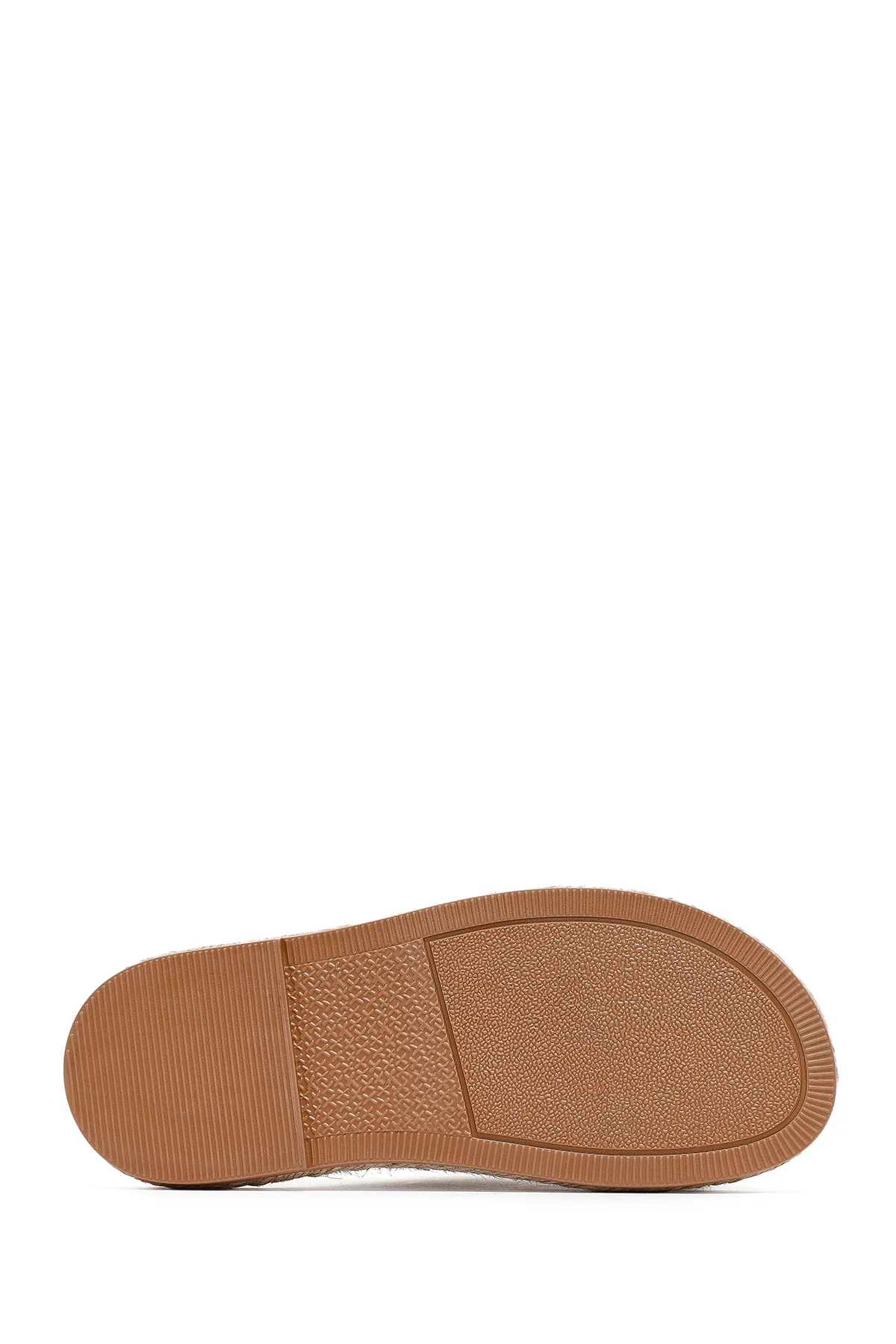 Erkek Bej Süet Deri Espadril Terlik - Image 4