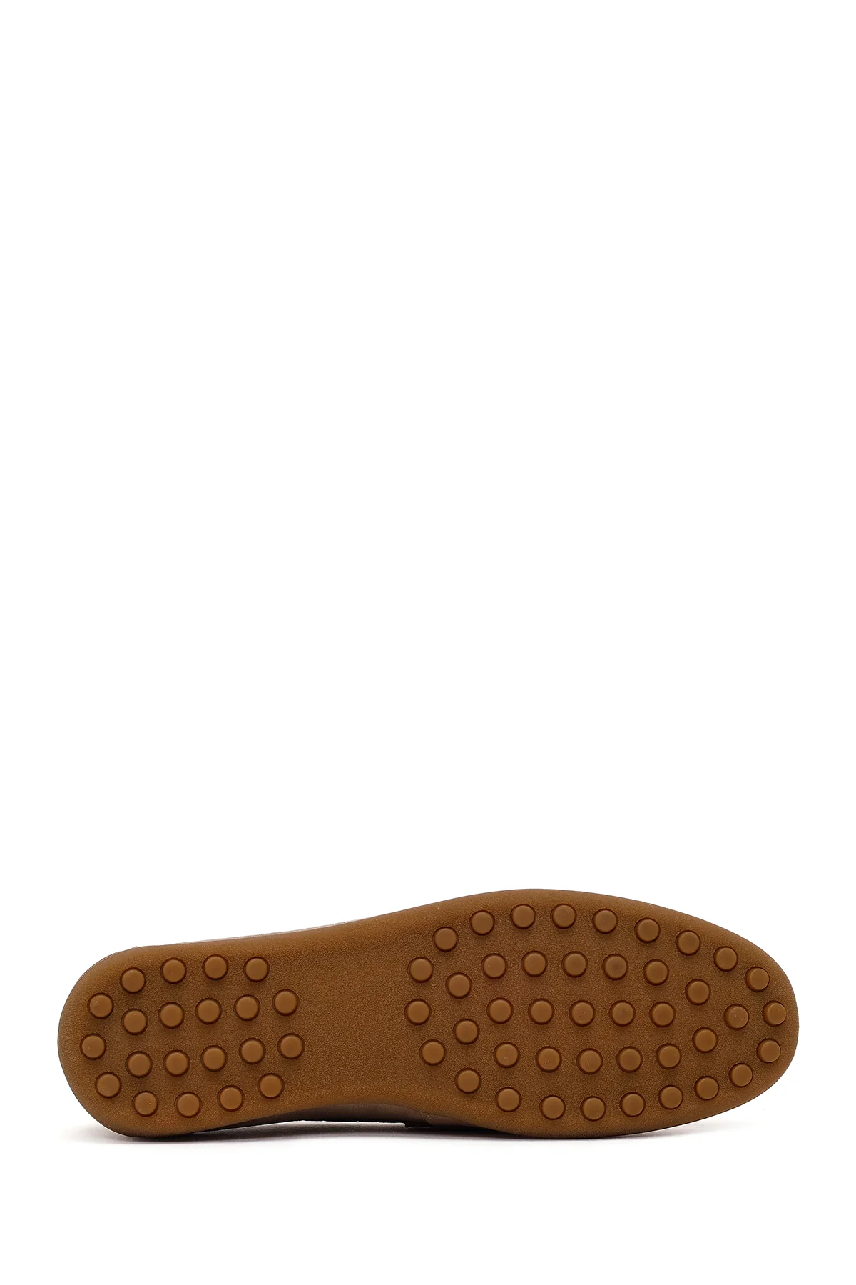 Erkek Bej Süet Deri Loafer - Image 5