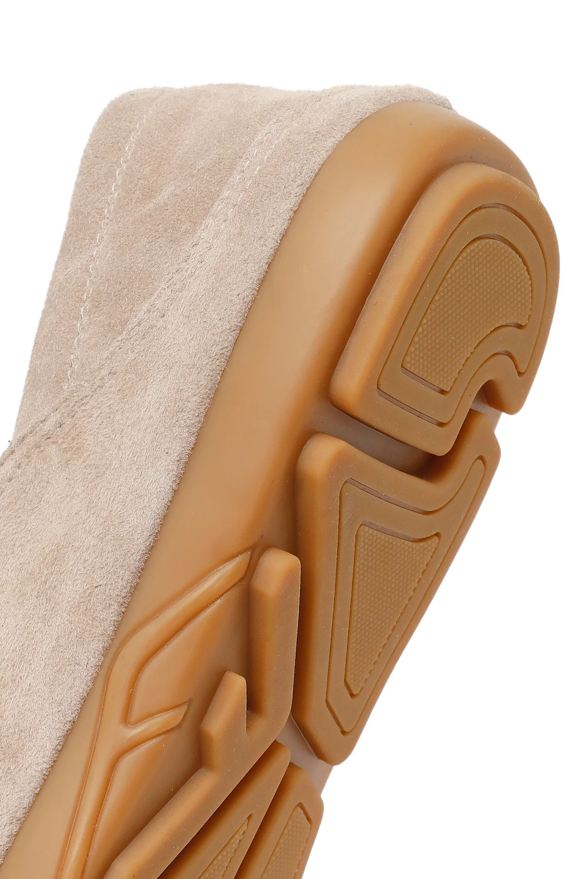 Erkek Bej Süet Deri Loafer - Image 8