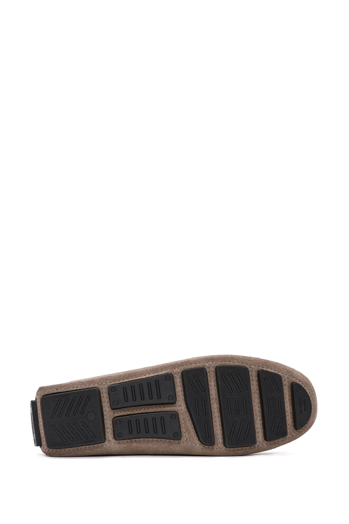 Erkek Bej Süet Deri Loafer - Image 5
