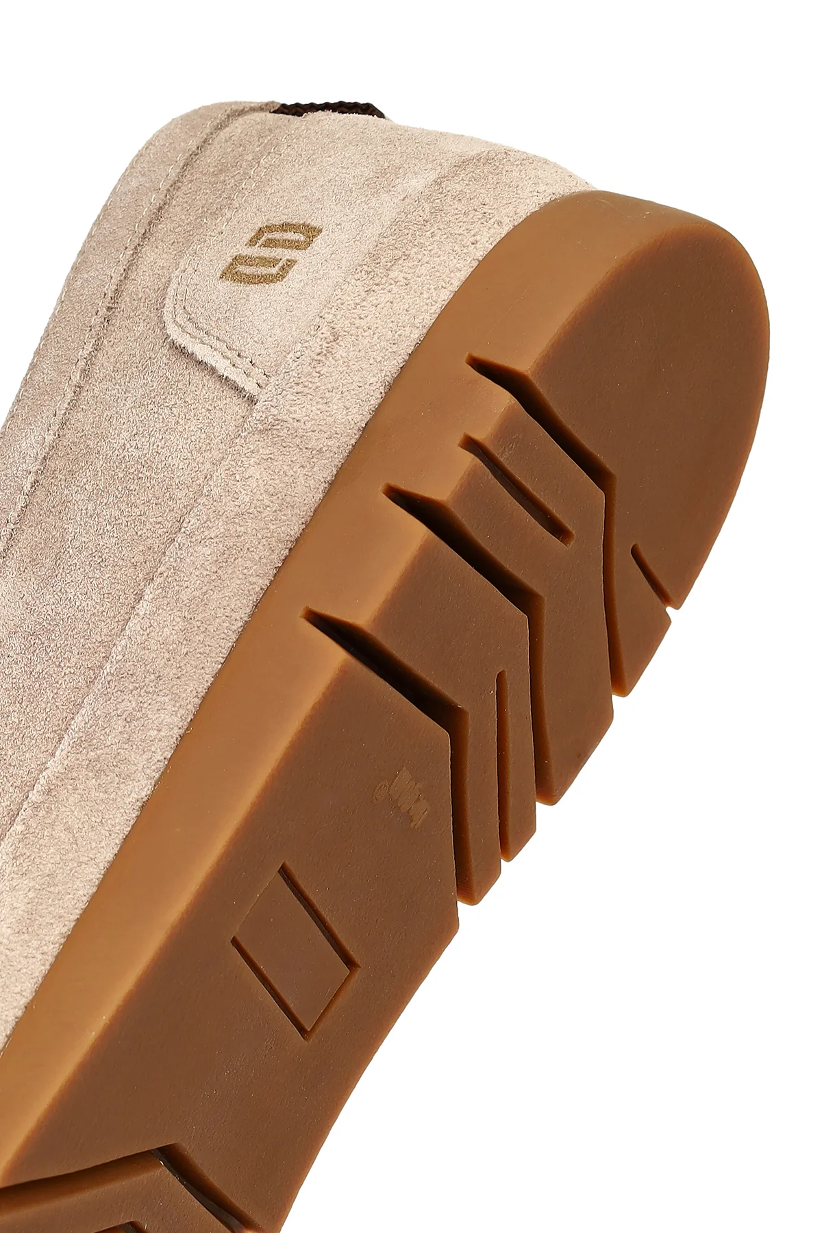 Erkek Bej Süet Deri Loafer - Image 8