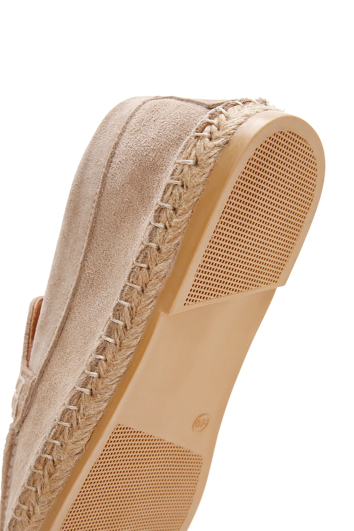 Erkek Bej Süet Espadril - Image 8
