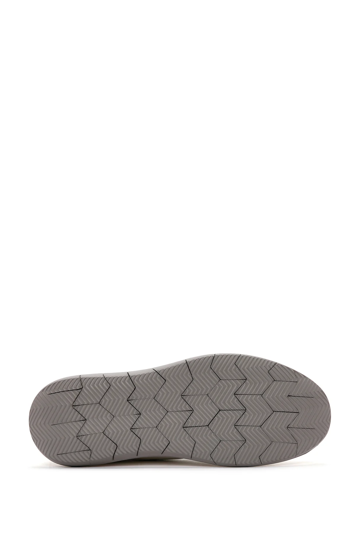 Erkek Beyaz Bağcıklı Deri Sneaker - Image 4