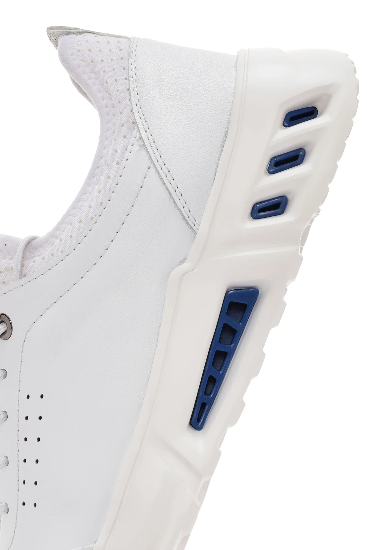 Erkek Beyaz Bağcıklı Deri Sneaker - Image 8