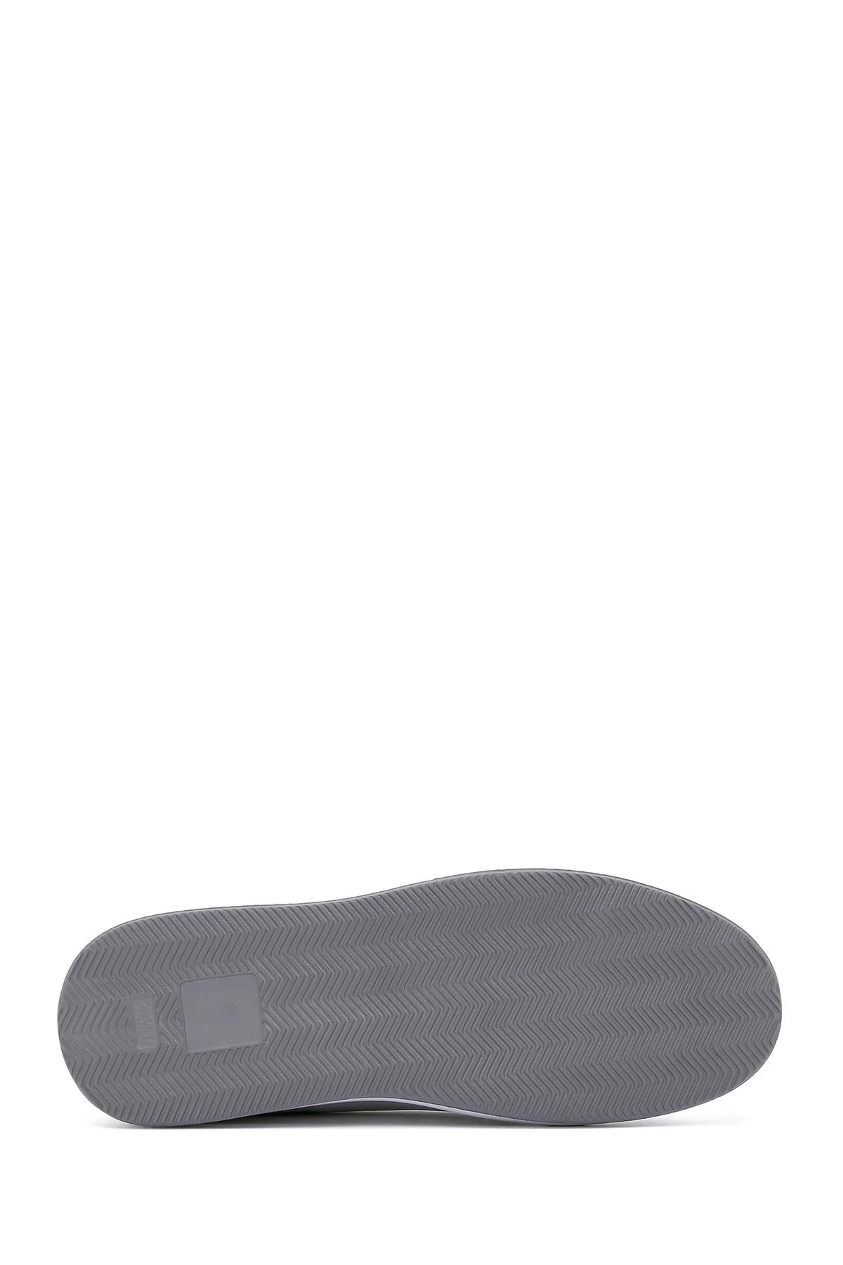 Erkek Beyaz Bağcıklı Deri Sneaker - Image 4