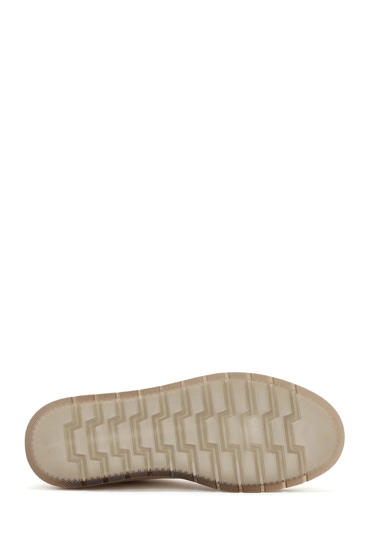 Erkek Beyaz Bağcıklı Deri Sneaker - Image 4