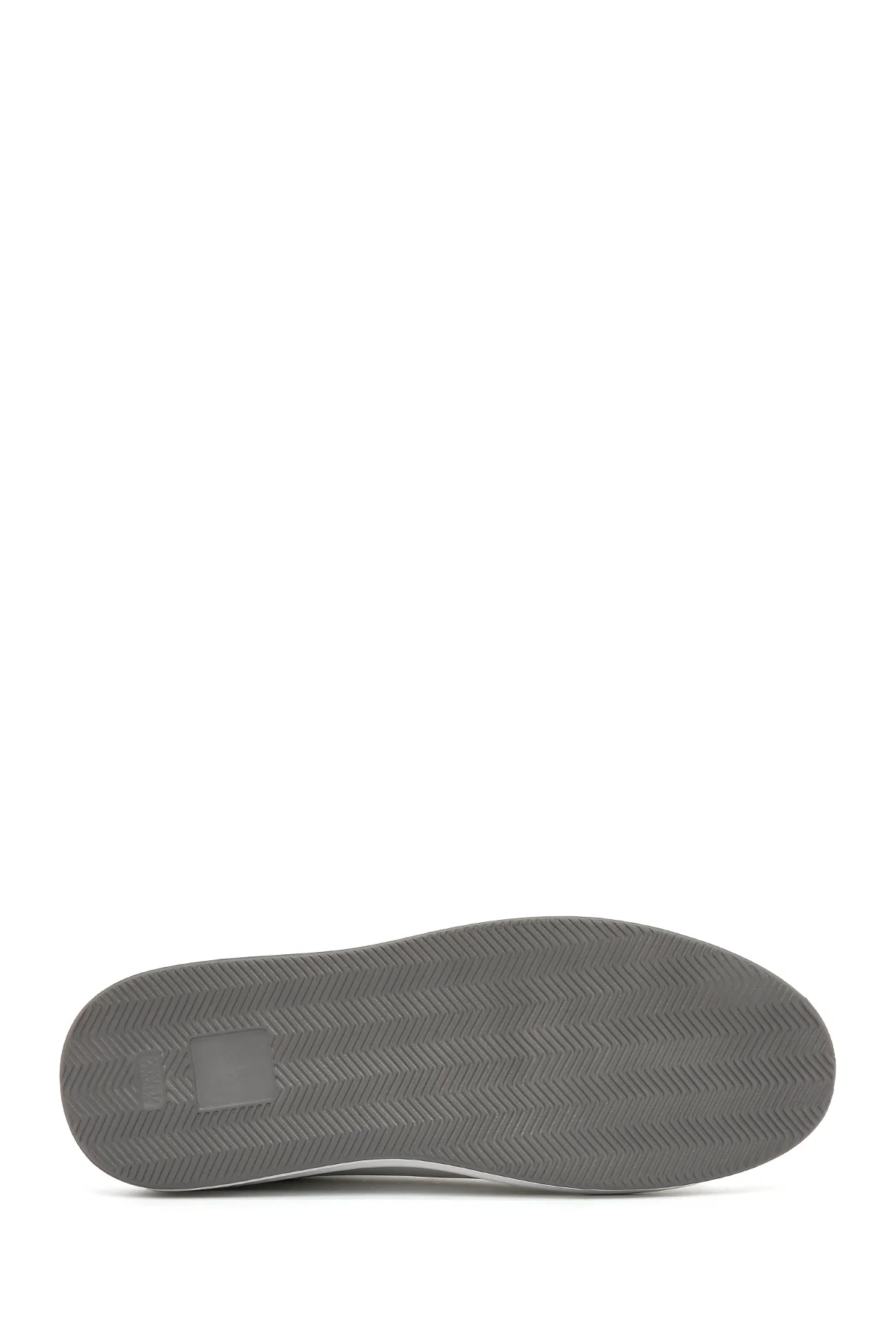Erkek Beyaz Bağcıklı Deri Sneaker - Image 4
