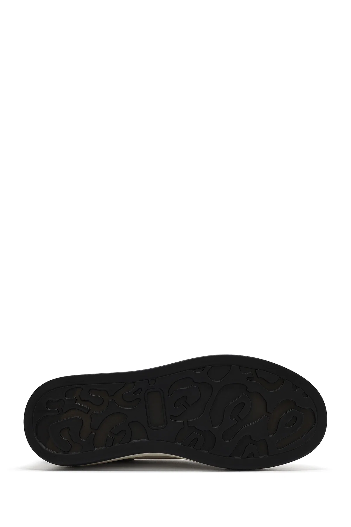 Erkek Beyaz Bağcıklı Deri Sneaker - Image 4