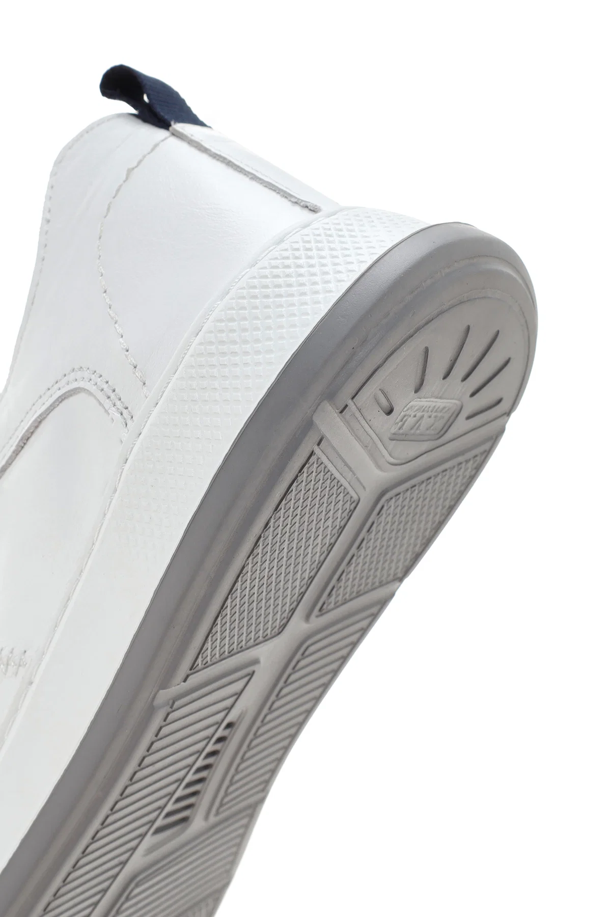 Erkek Beyaz Bağcıklı Deri Sneaker - Image 11