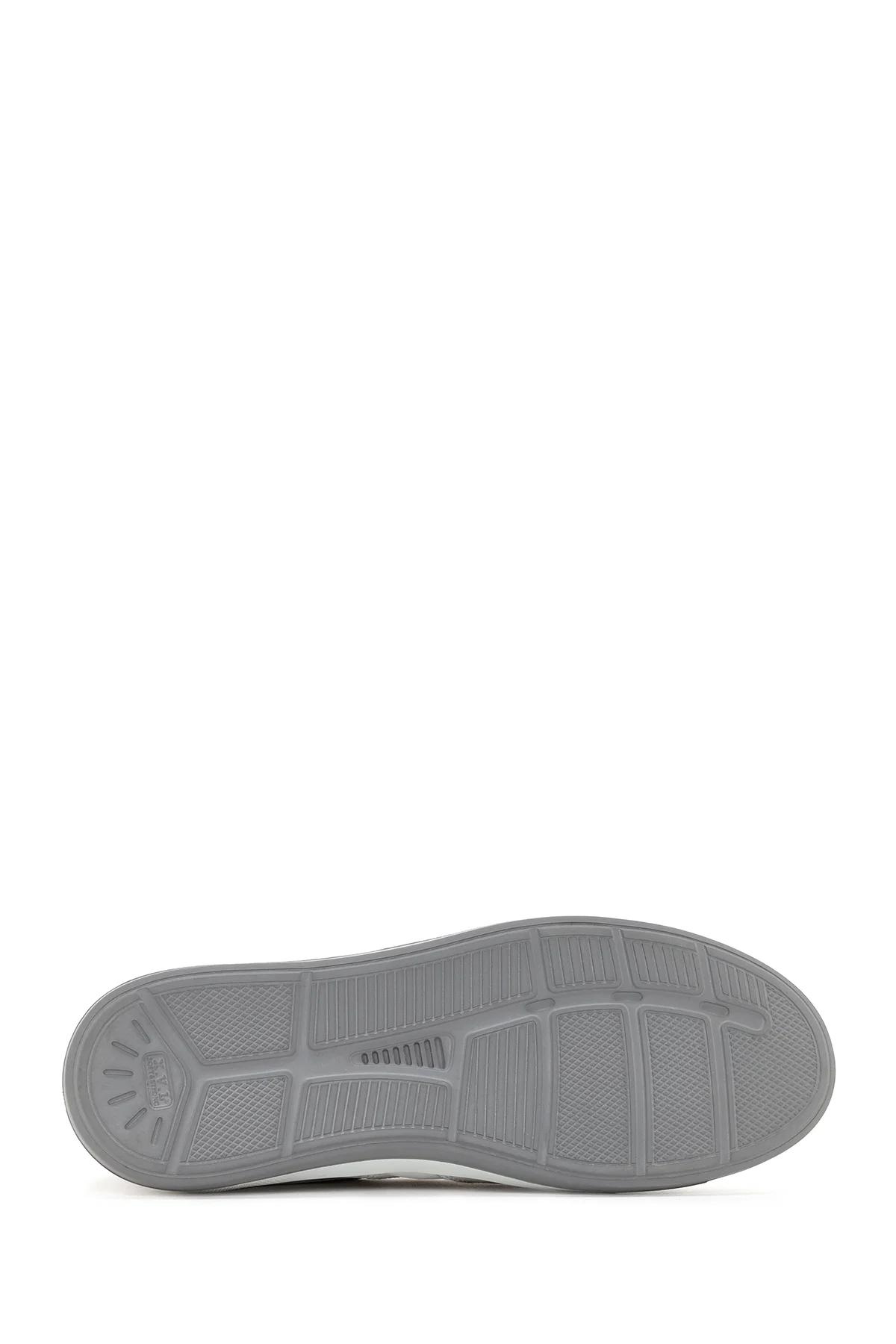 Erkek Beyaz Bağcıklı Deri Sneaker - Image 4