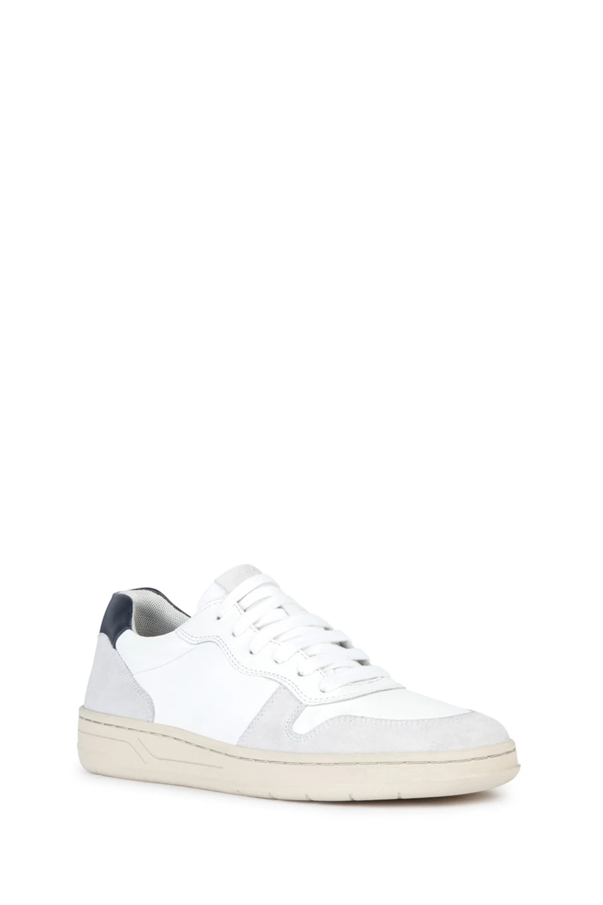 Geox Erkek Beyaz Bağcıklı Deri Sneaker - Image 2