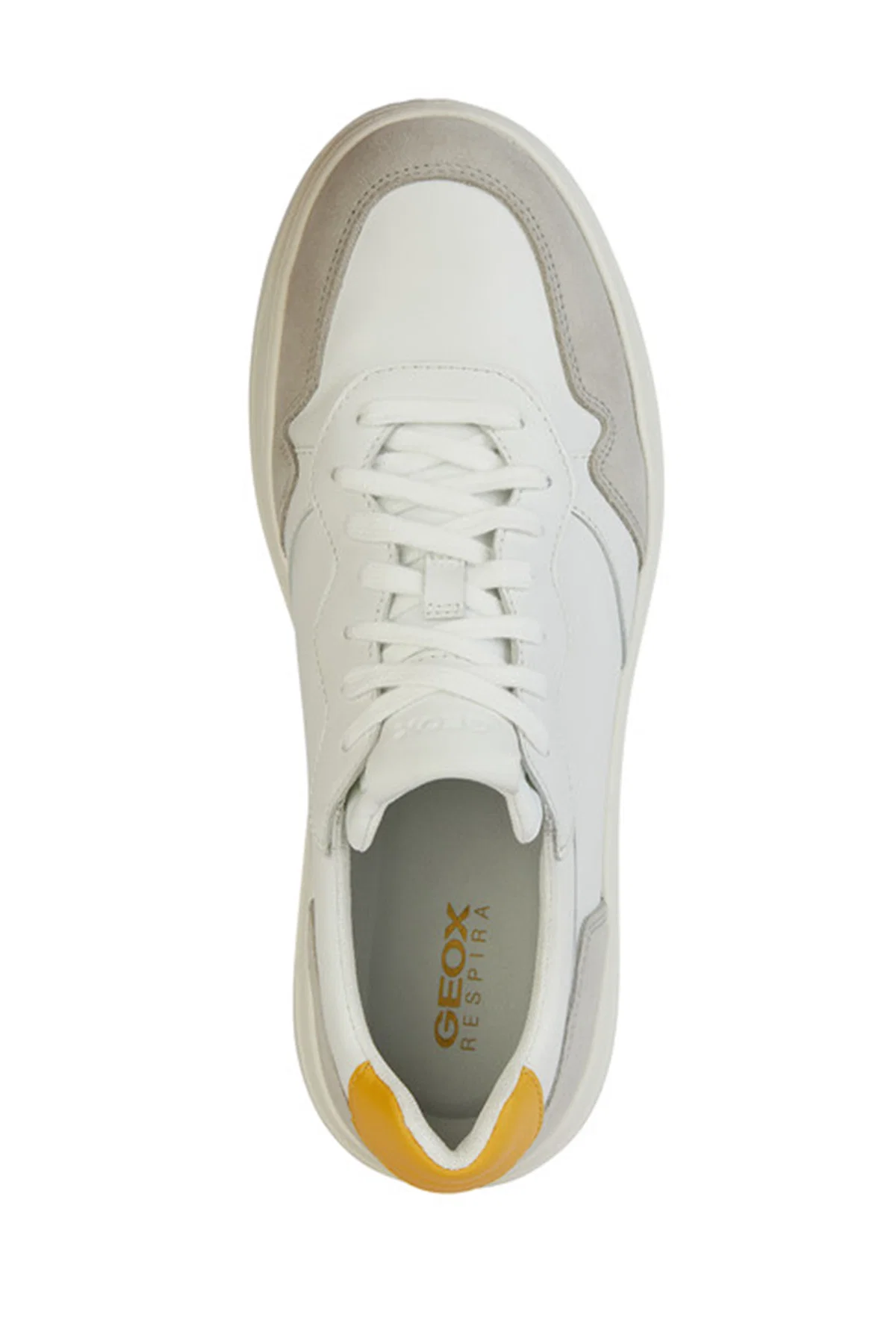 Geox Erkek Beyaz Deri Sneaker - Image 5