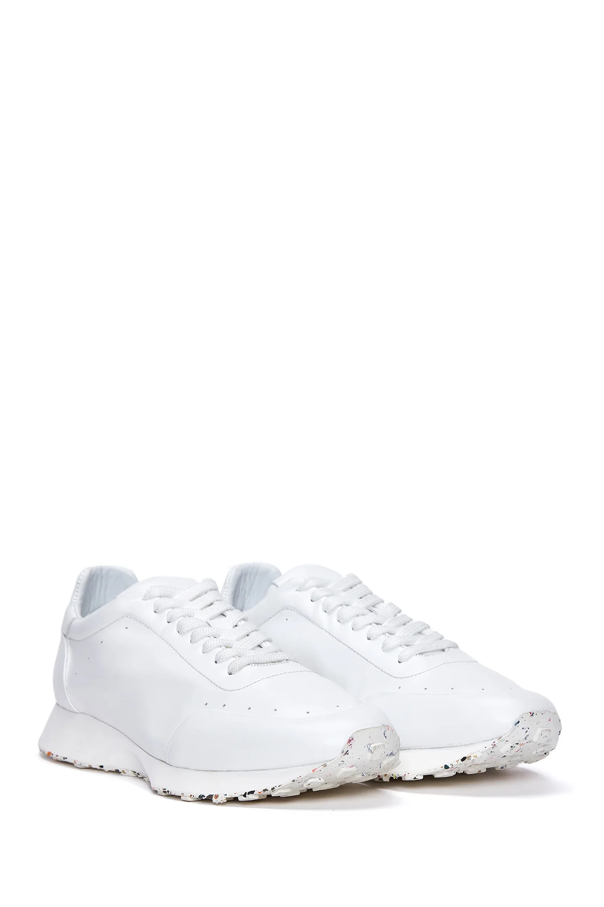 Erkek Beyaz Deri Sneaker - Image 3
