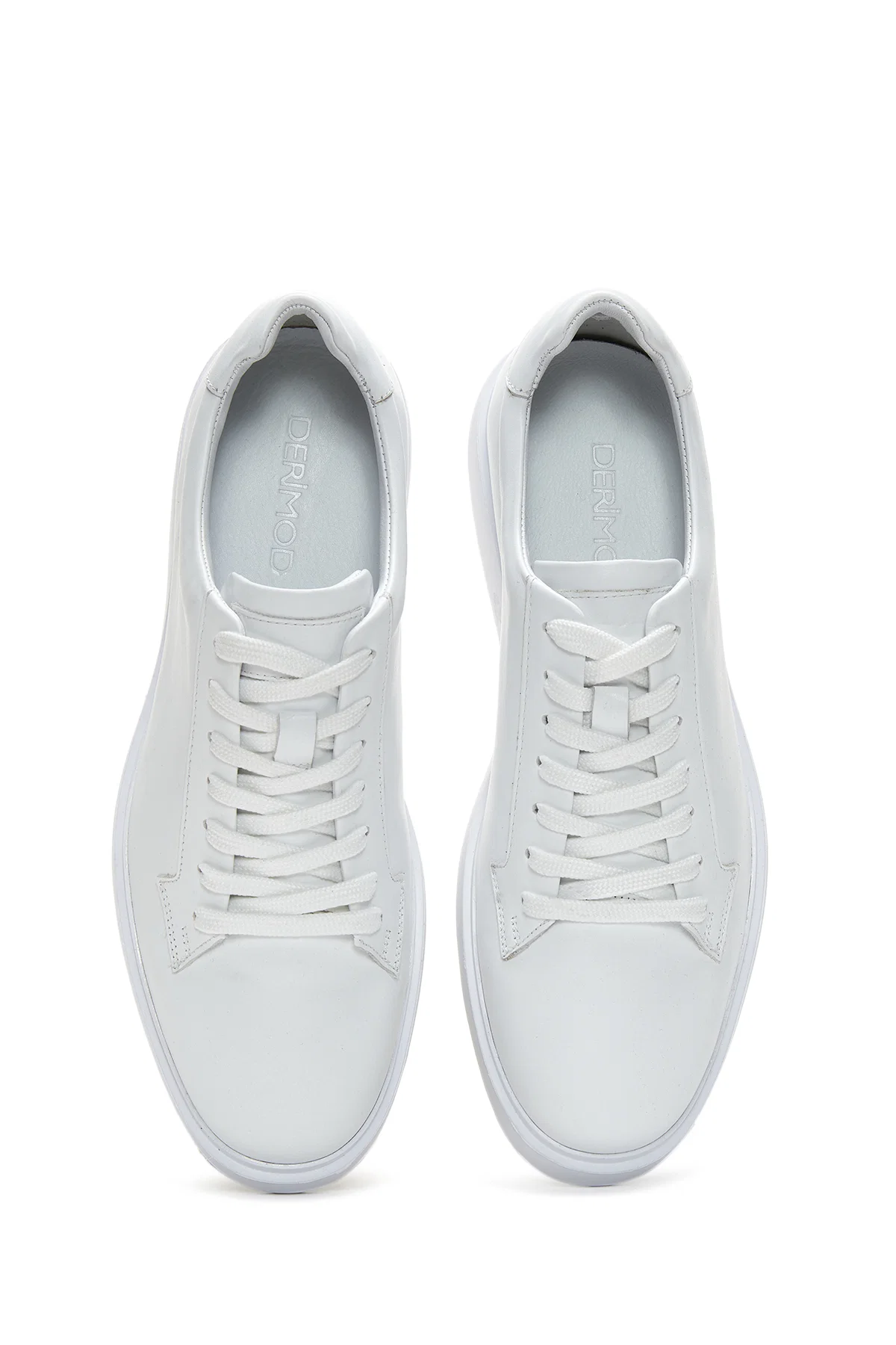 Erkek Beyaz Deri Sneaker - Image 6