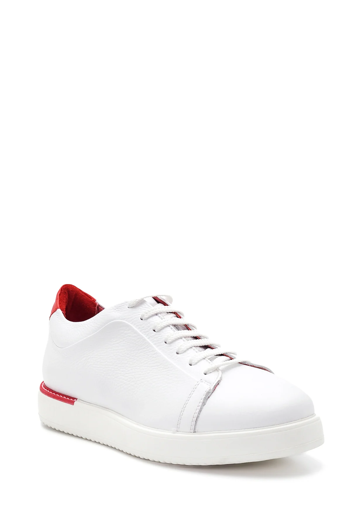 Erkek Beyaz Deri Sneaker - Image 3