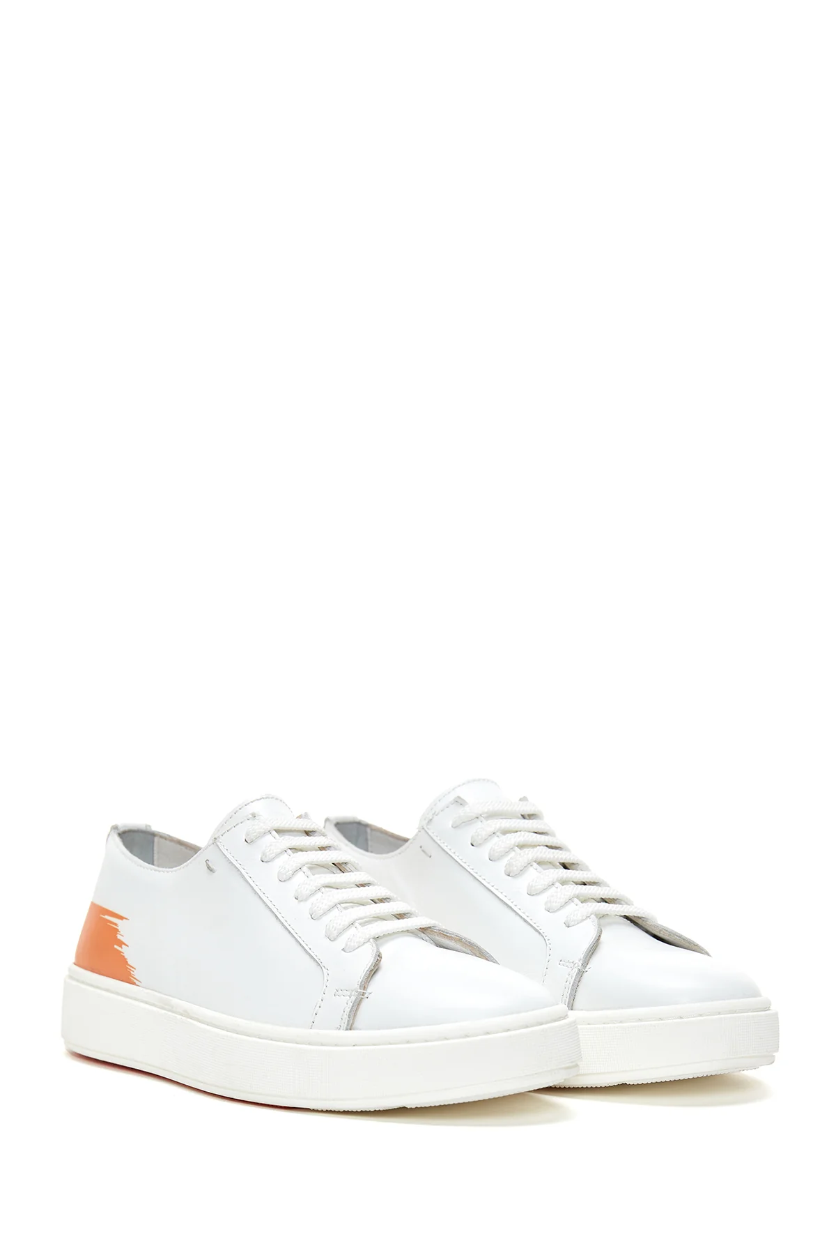 Erkek Beyaz Deri Sneaker - Image 3