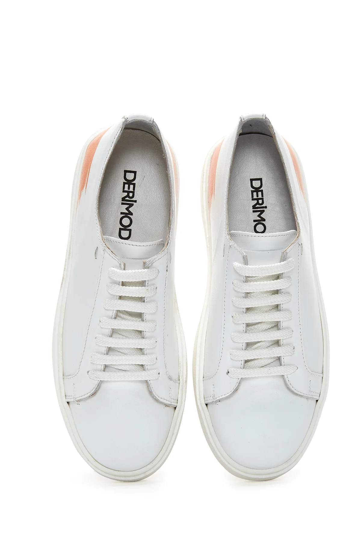 Erkek Beyaz Deri Sneaker - Image 6