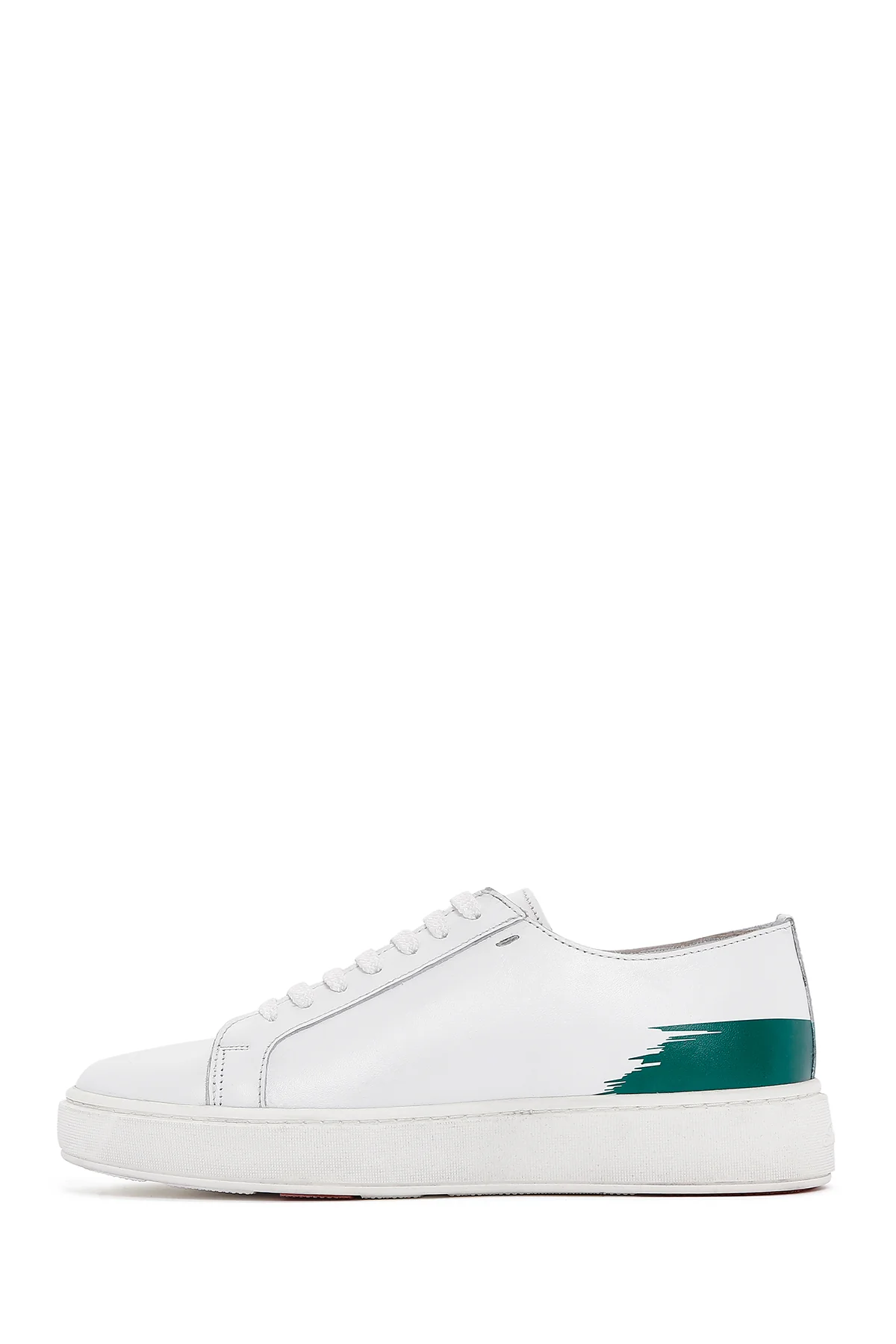 Erkek Beyaz Deri Sneaker - Image 2