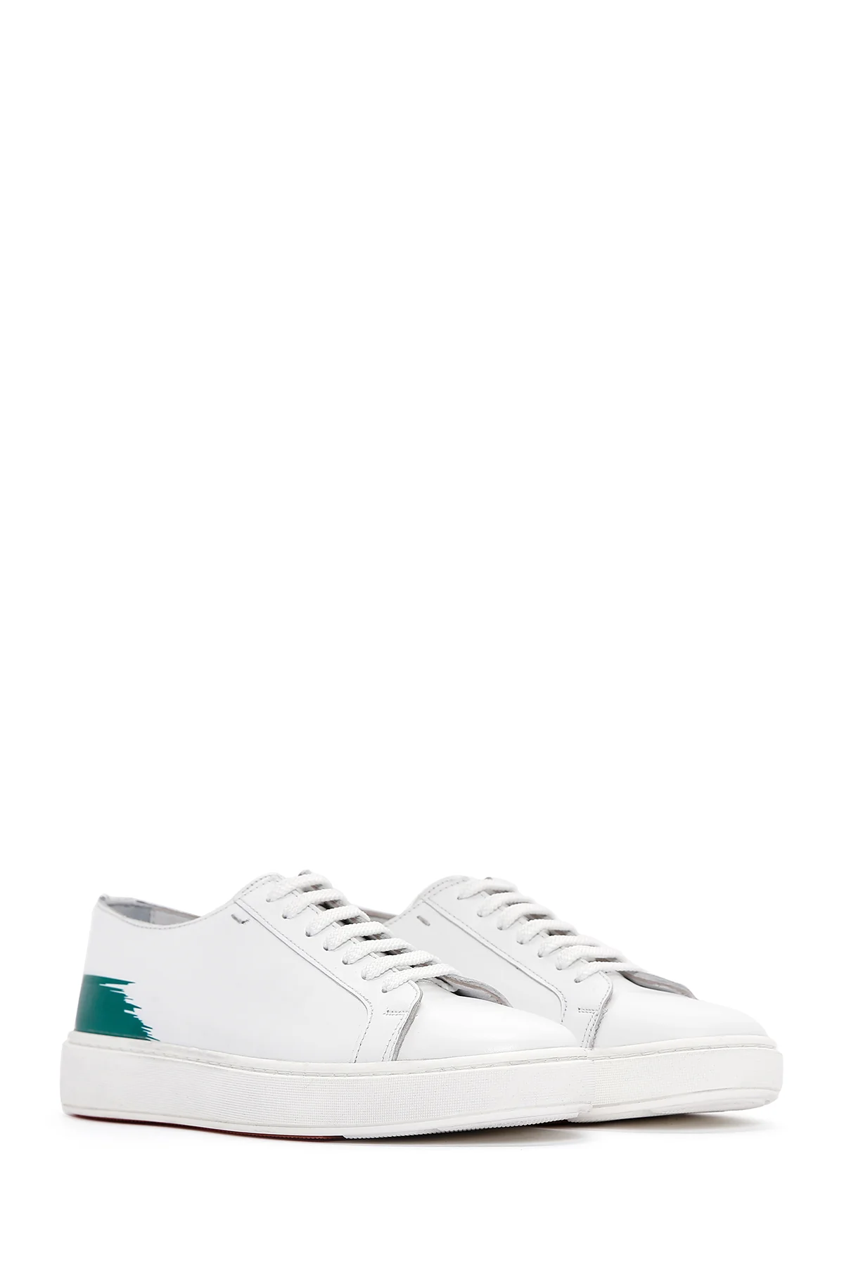 Erkek Beyaz Deri Sneaker - Image 3