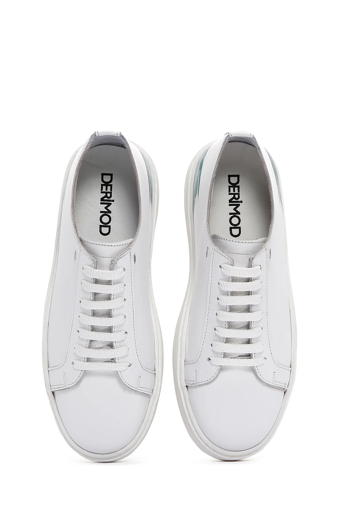 Erkek Beyaz Deri Sneaker - Image 6