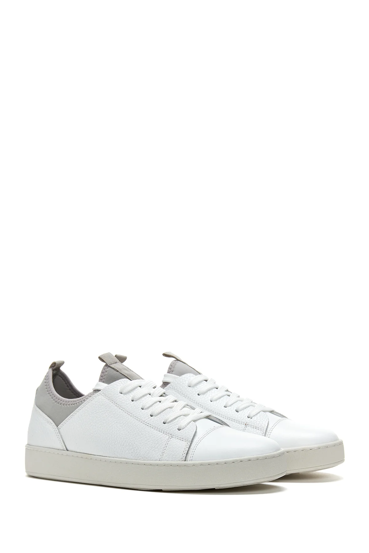 Erkek Beyaz Deri Sneaker - Image 3