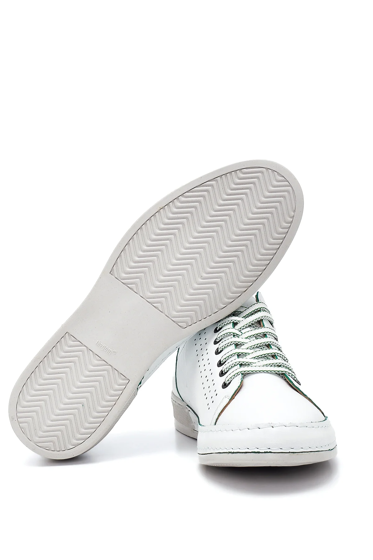 Erkek Beyaz Deri Sneaker - Image 4