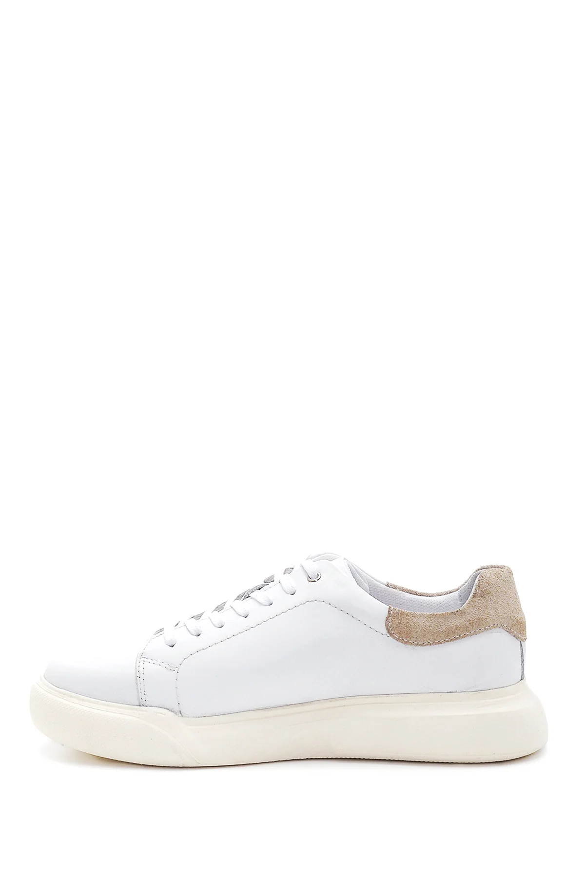 Erkek Beyaz Deri Sneaker - Image 2