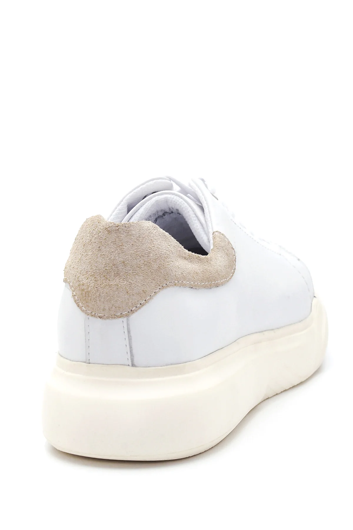 Erkek Beyaz Deri Sneaker - Image 7