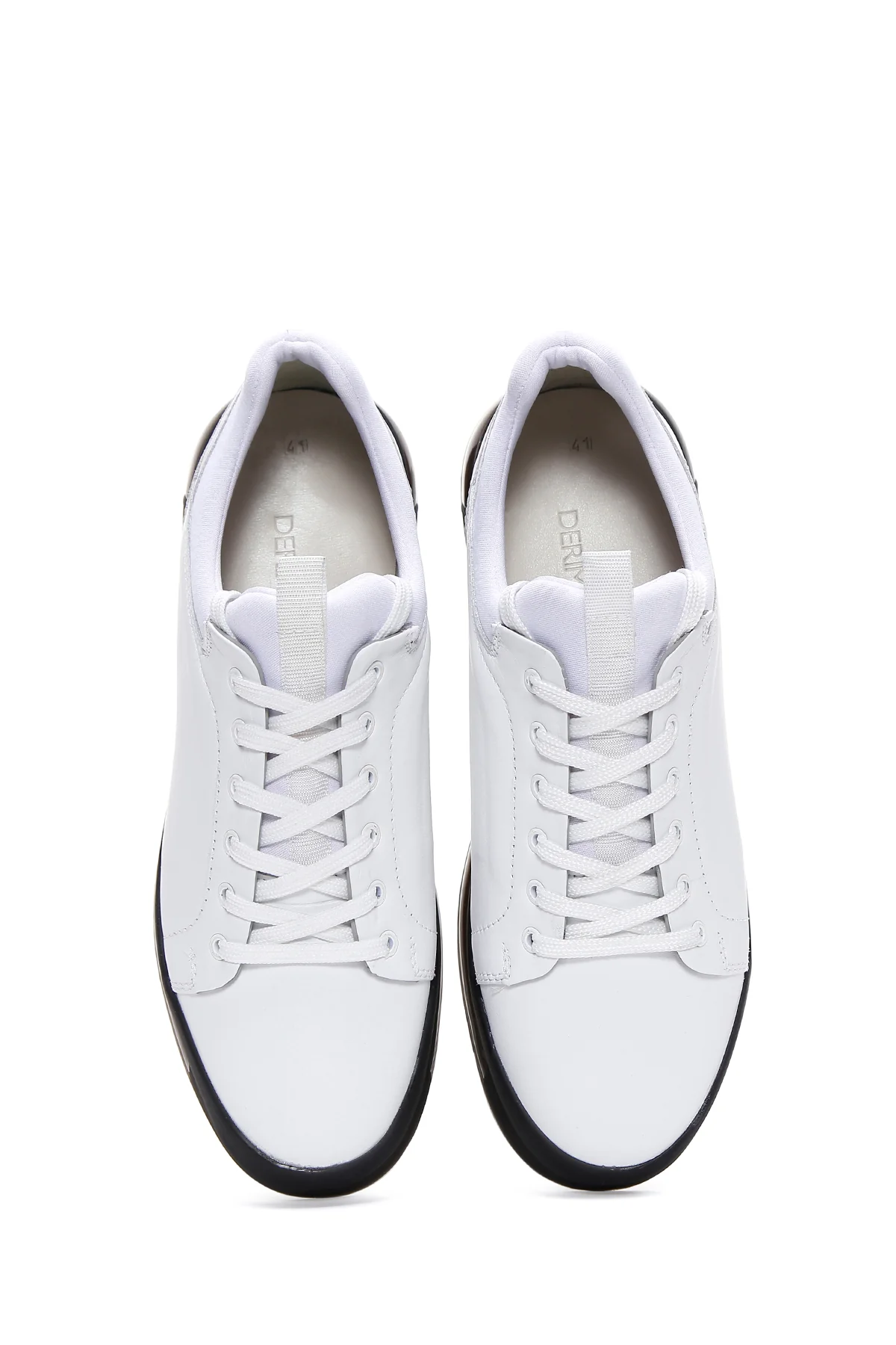 Erkek Beyaz Deri Sneaker - Image 6