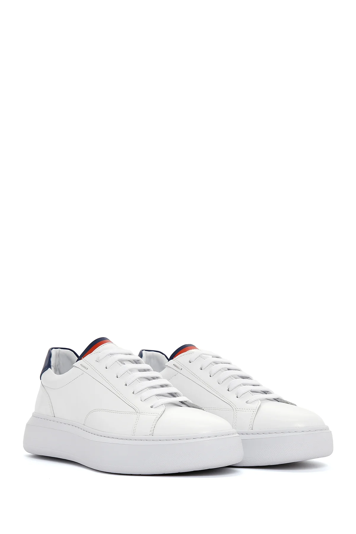 Erkek Beyaz Deri Sneaker - Image 3
