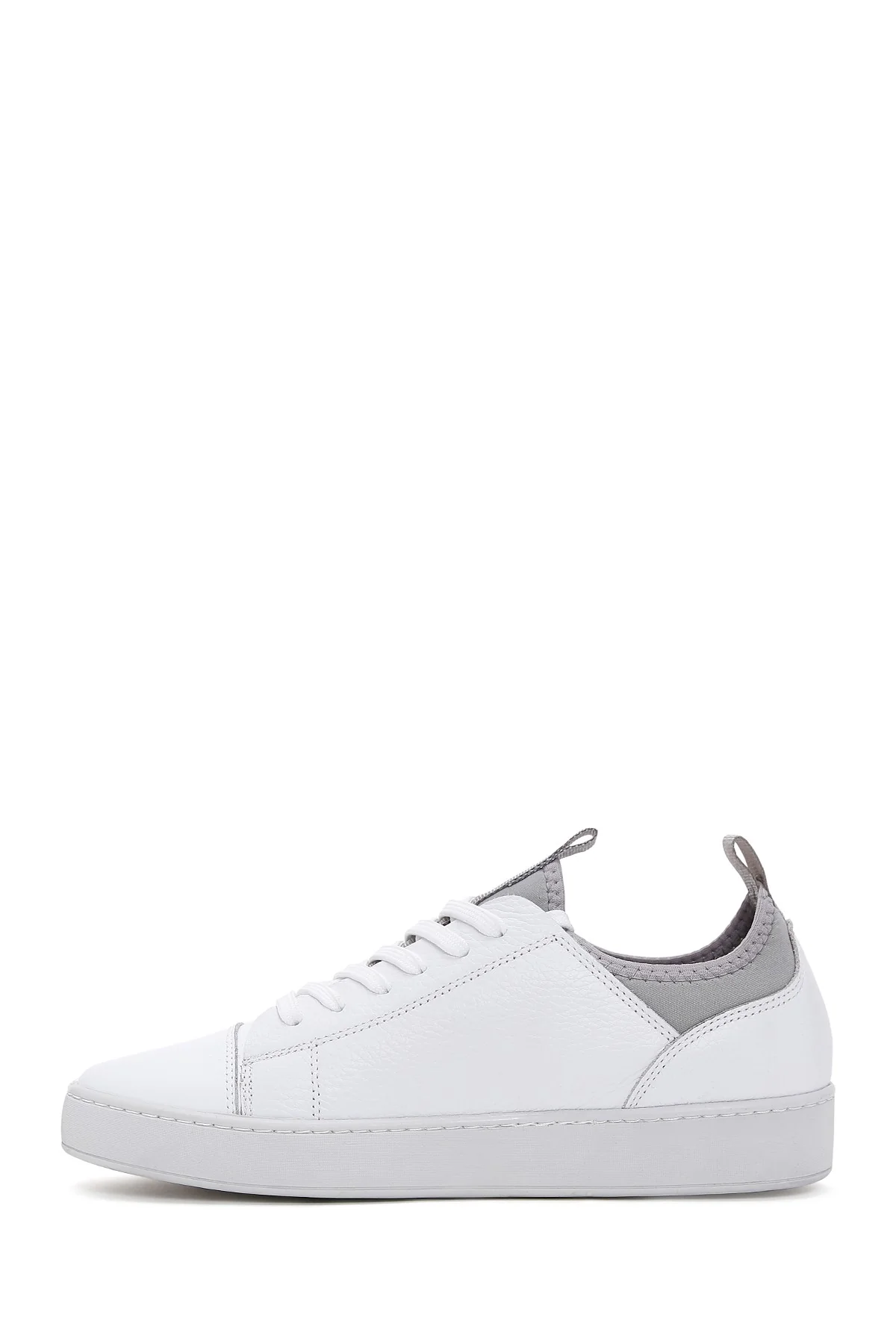 Erkek Beyaz Deri Sneaker - Image 2
