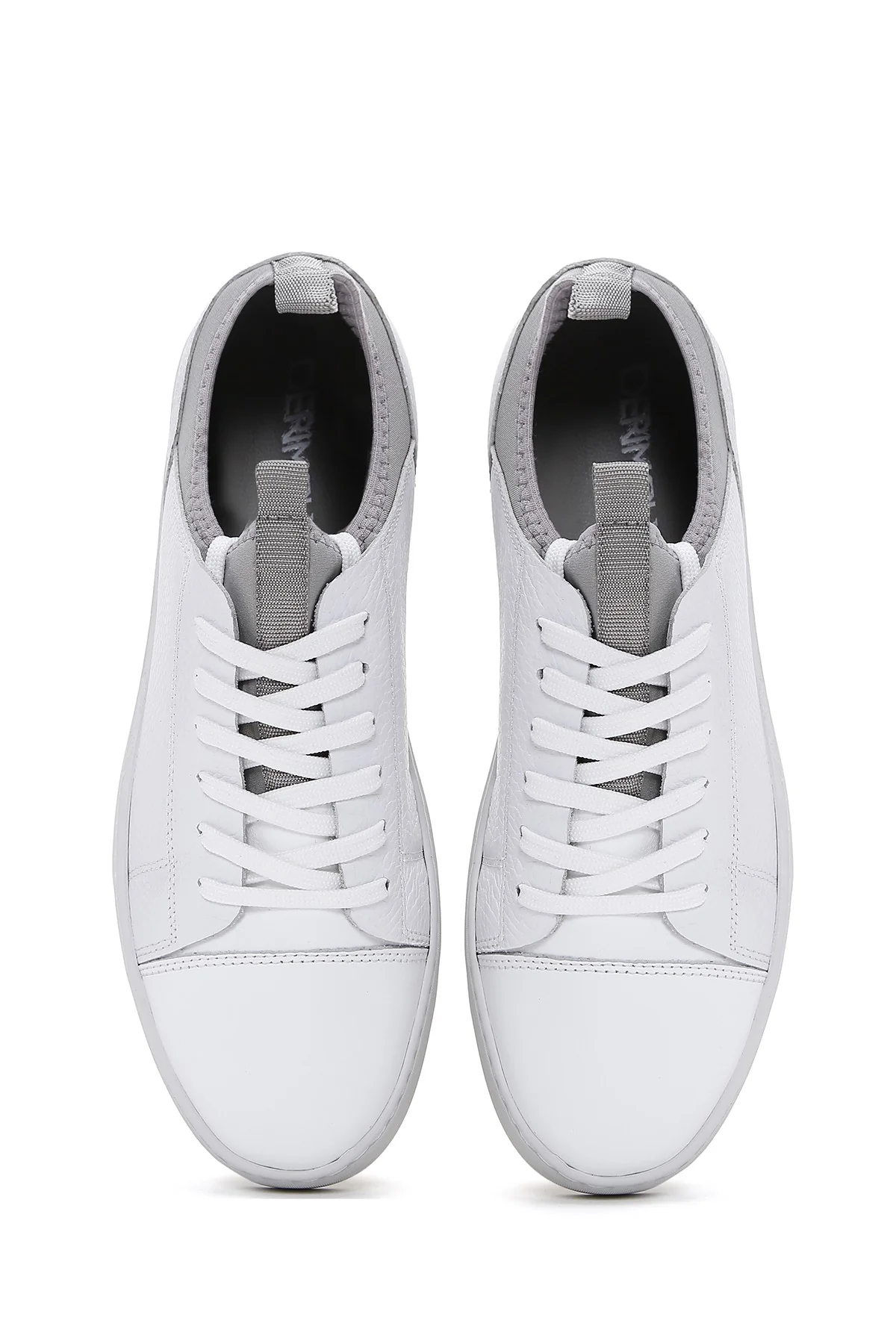 Erkek Beyaz Deri Sneaker - Image 6