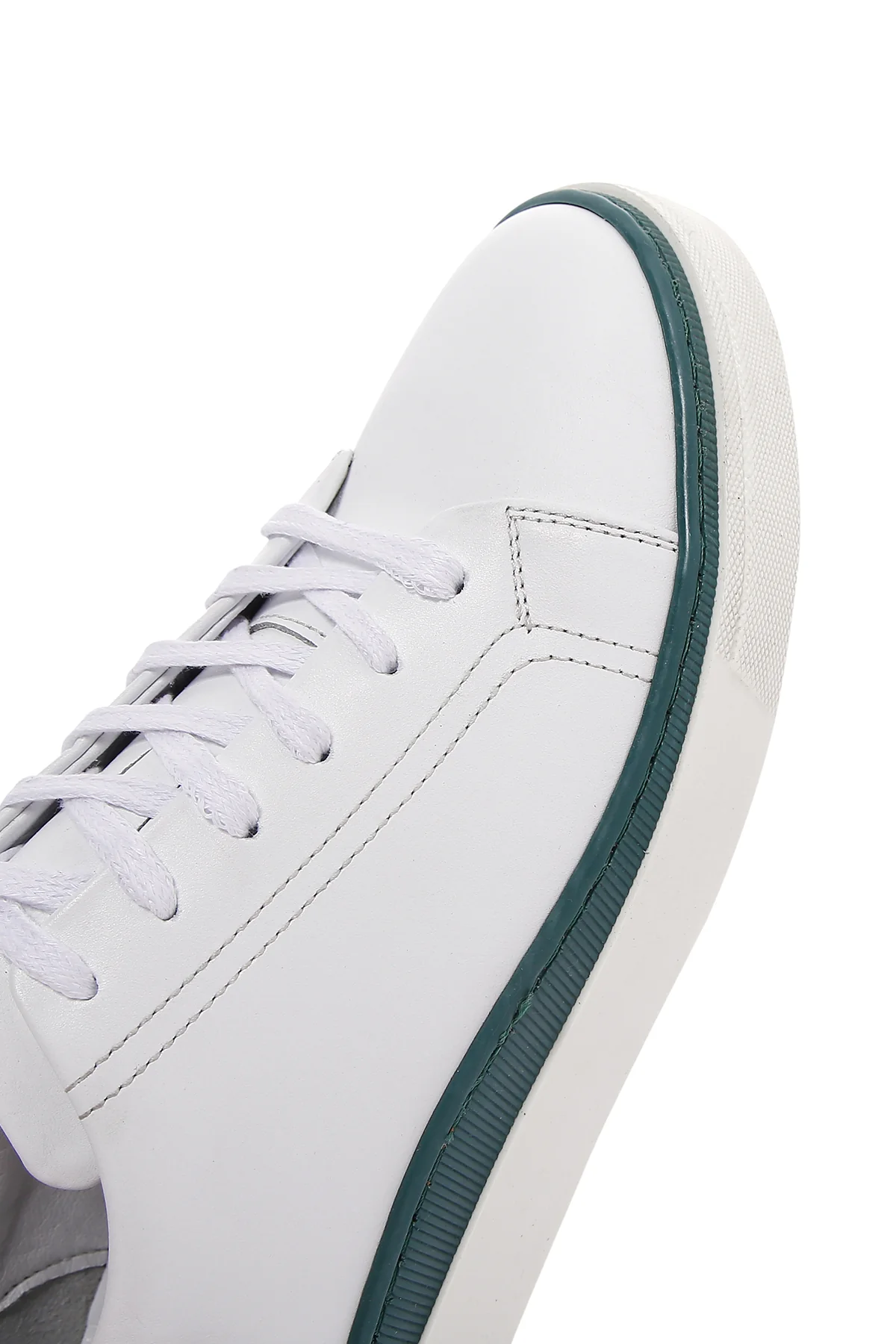 Erkek Beyaz Deri Sneaker - Image 9