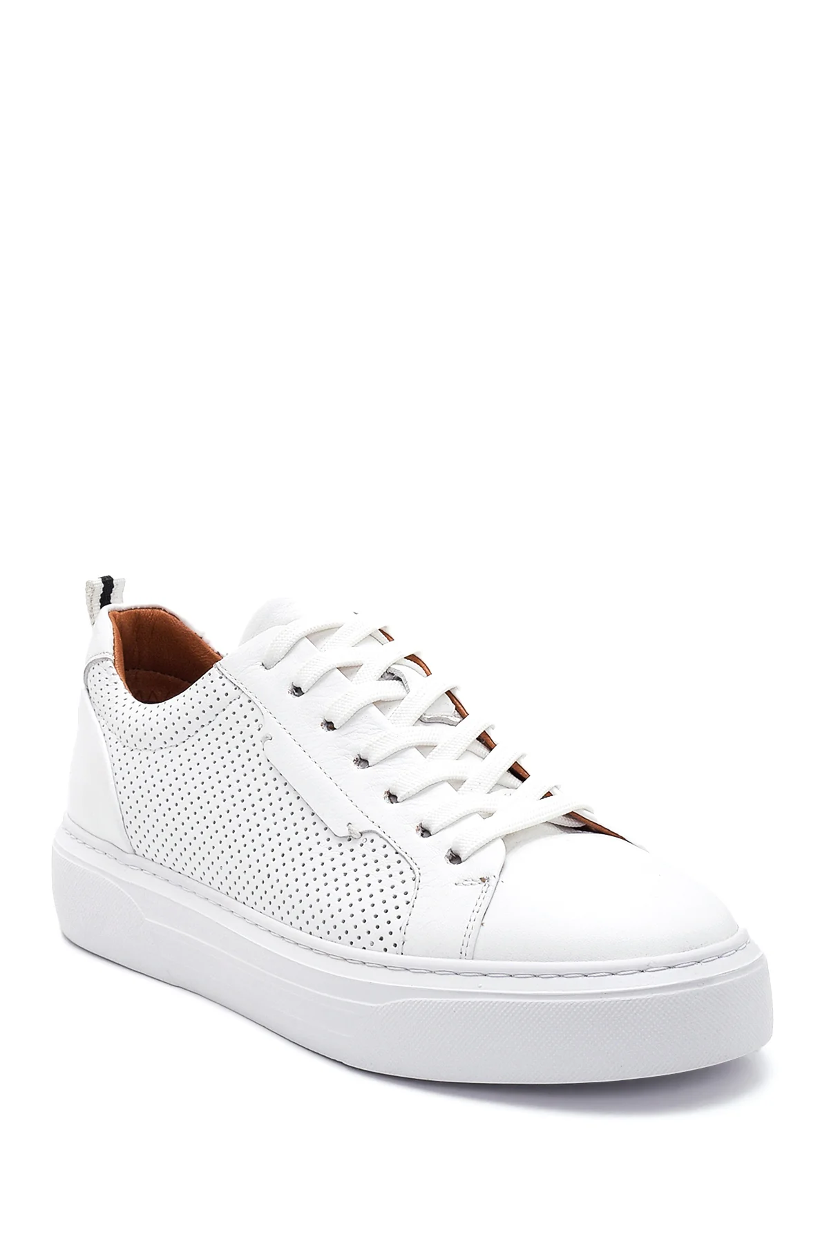 Erkek Beyaz Deri Sneaker - Image 4
