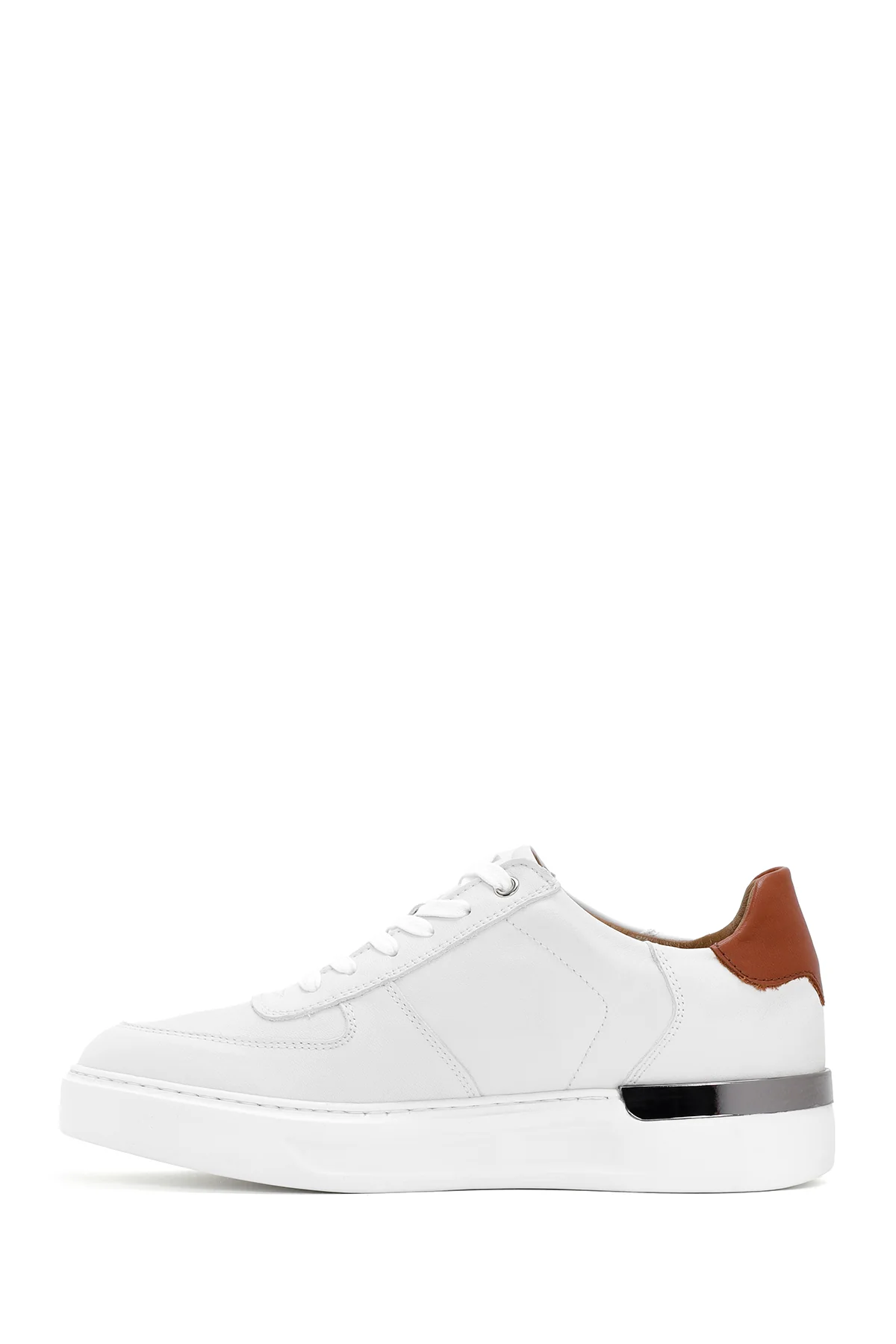 Erkek Beyaz Deri Sneaker - Image 2