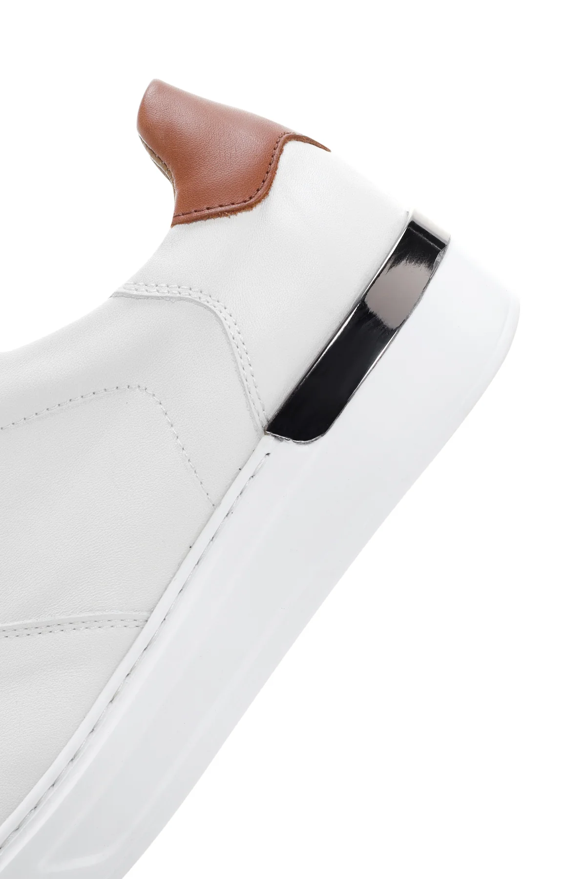 Erkek Beyaz Deri Sneaker - Image 7