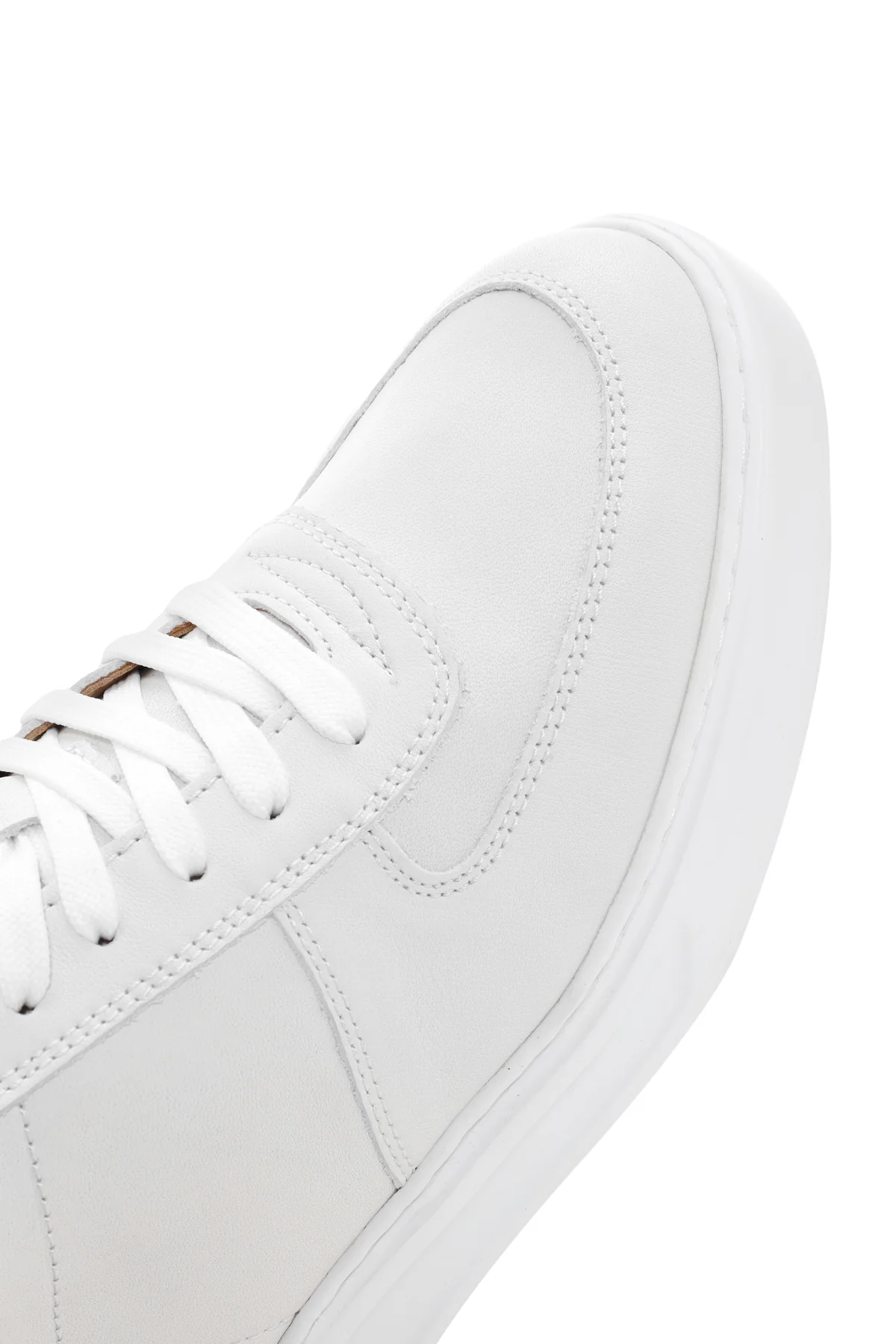 Erkek Beyaz Deri Sneaker - Image 9