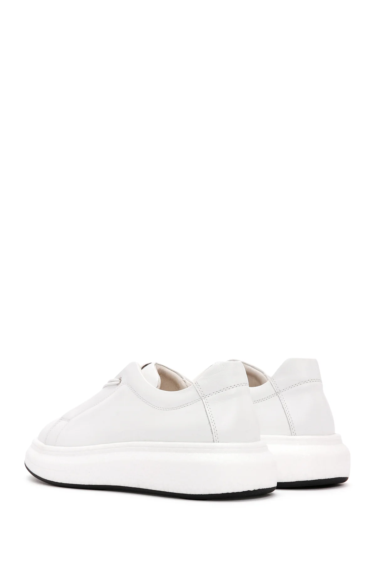 Erkek Beyaz Deri Sneaker - Image 5