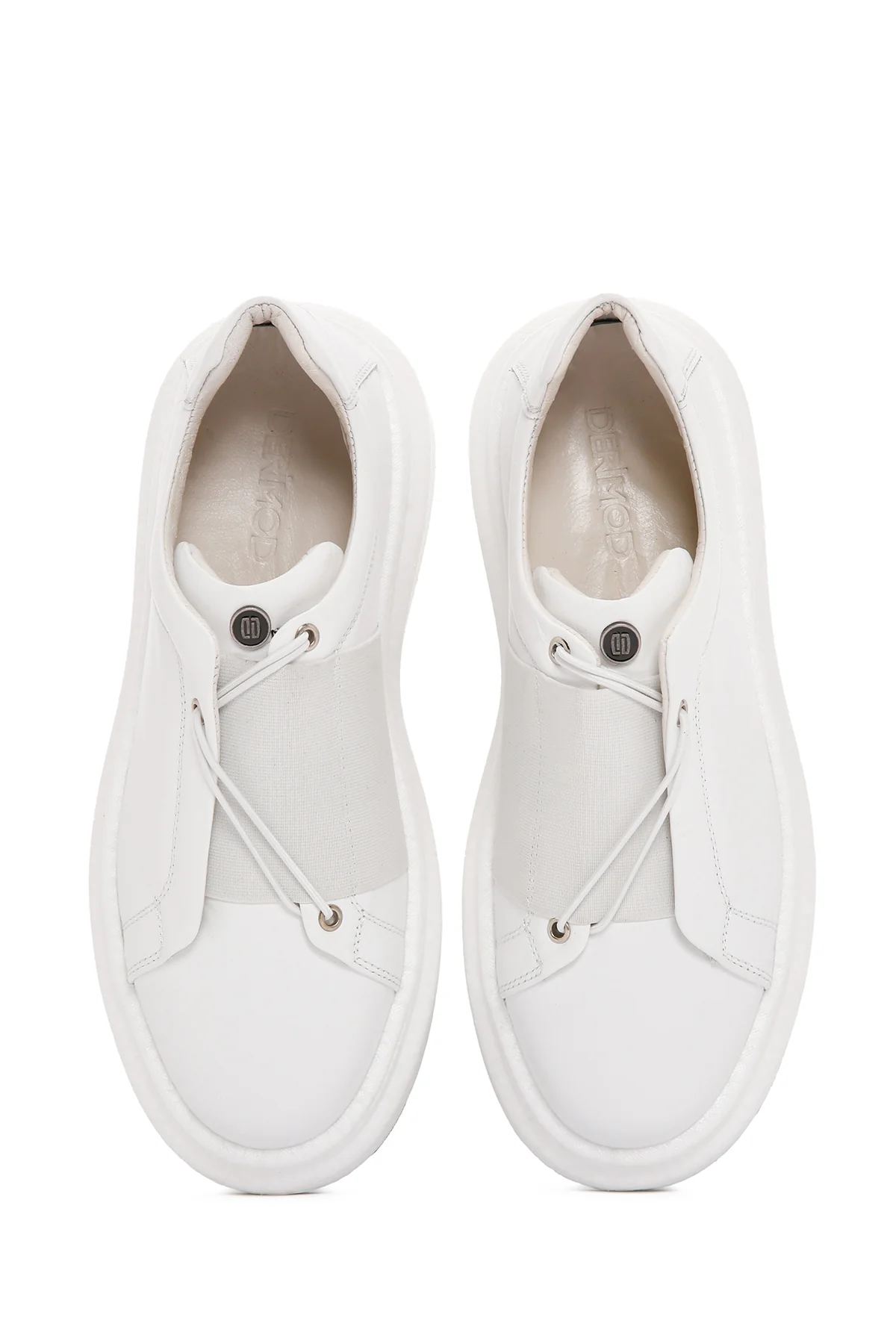 Erkek Beyaz Deri Sneaker - Image 7