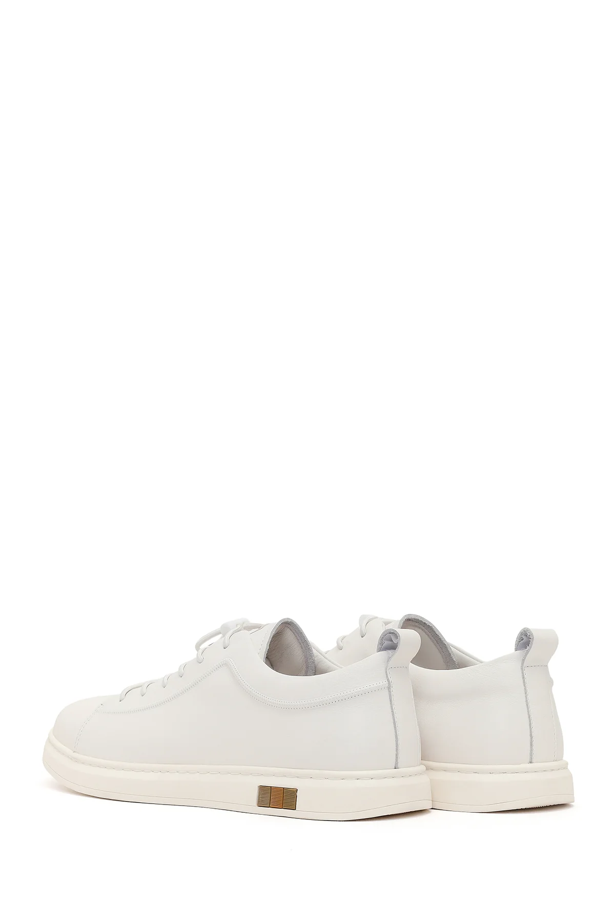 Erkek Beyaz Deri Sneaker - Image 6