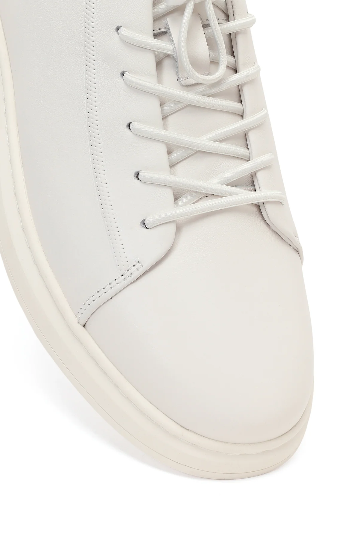 Erkek Beyaz Deri Sneaker - Image 9