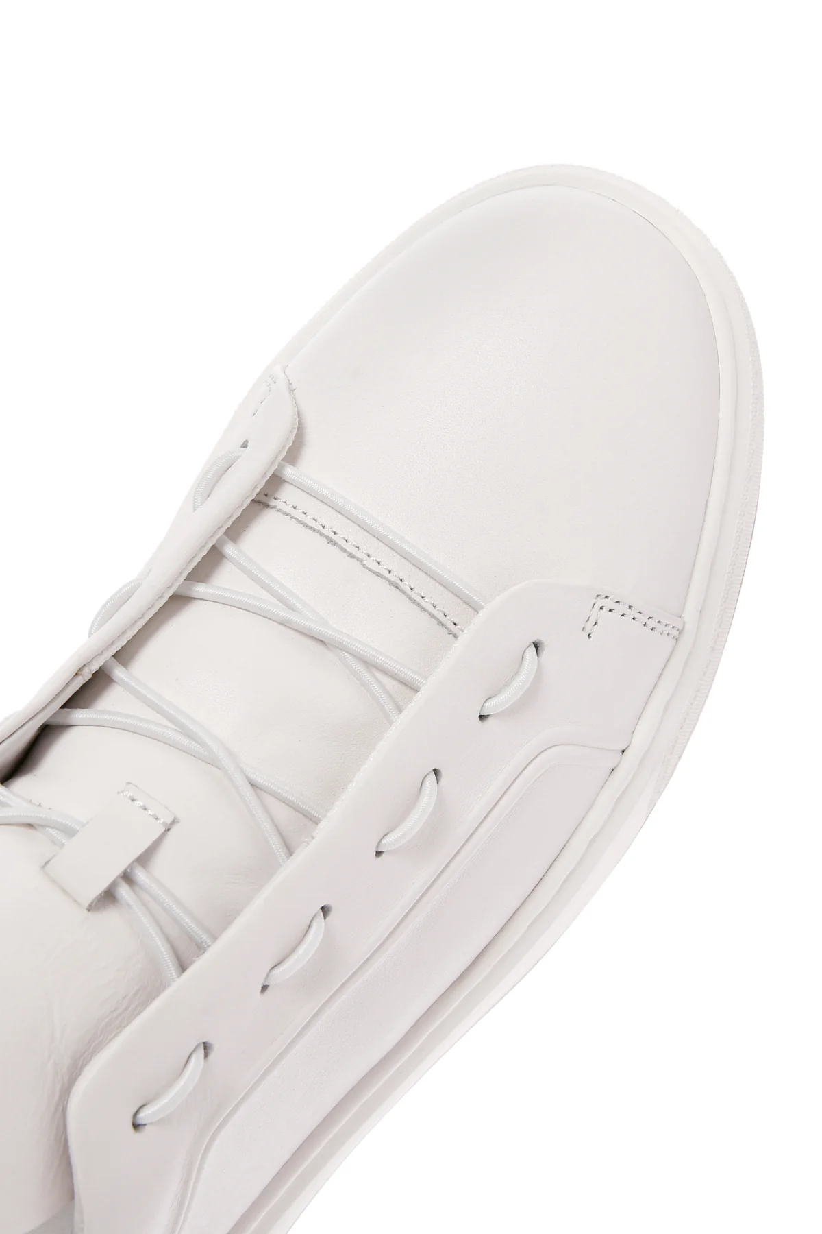 Erkek Beyaz Deri Sneaker - Image 10