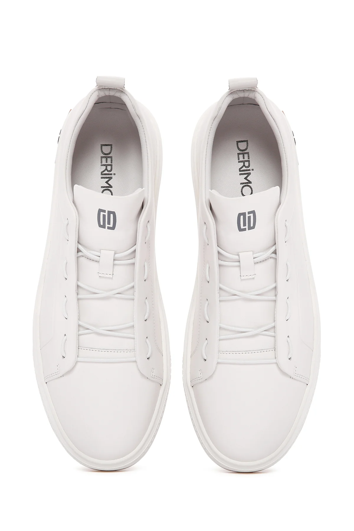 Erkek Beyaz Deri Sneaker - Image 4